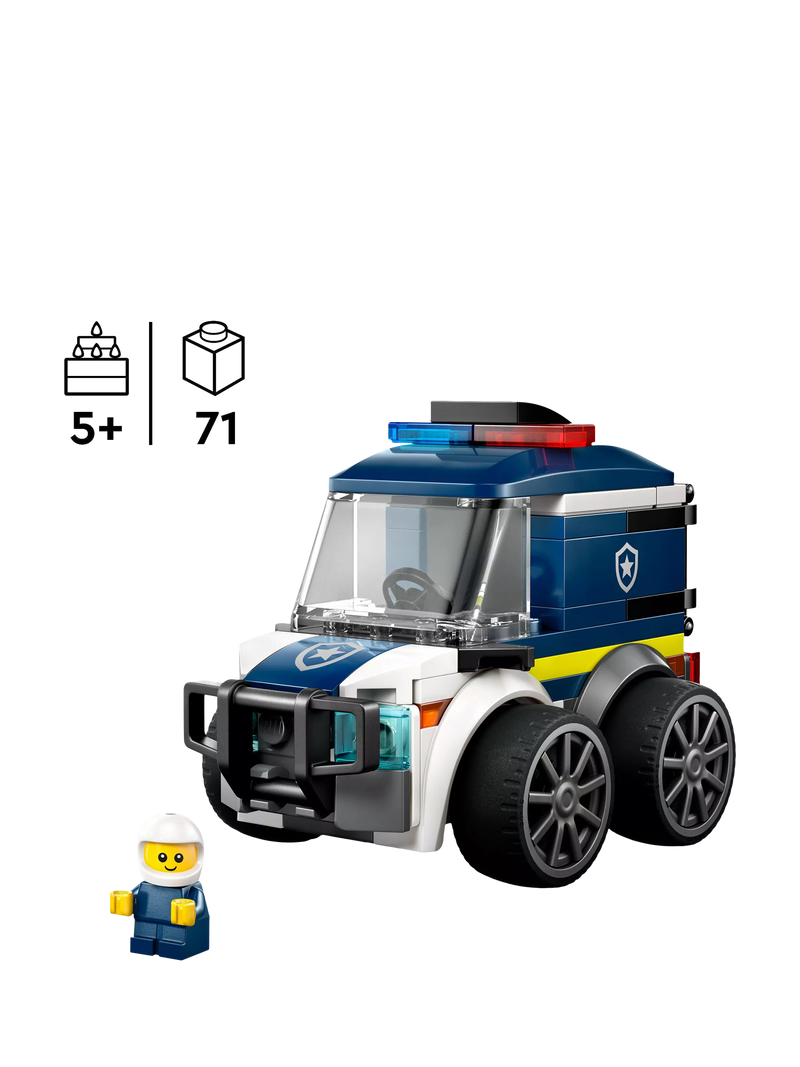 LEGO City police truck mini building kit 71 pieces - British product