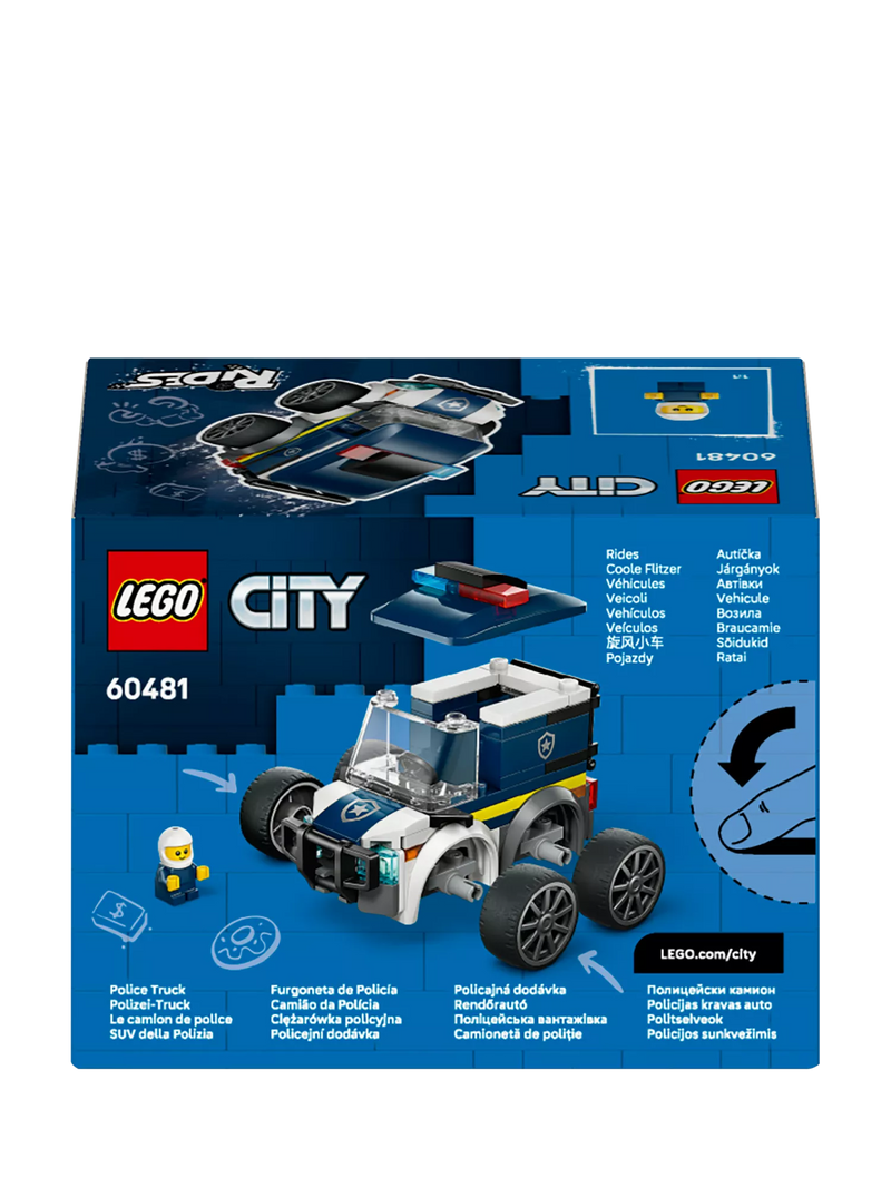 LEGO City police truck mini building kit 71 pieces - British product