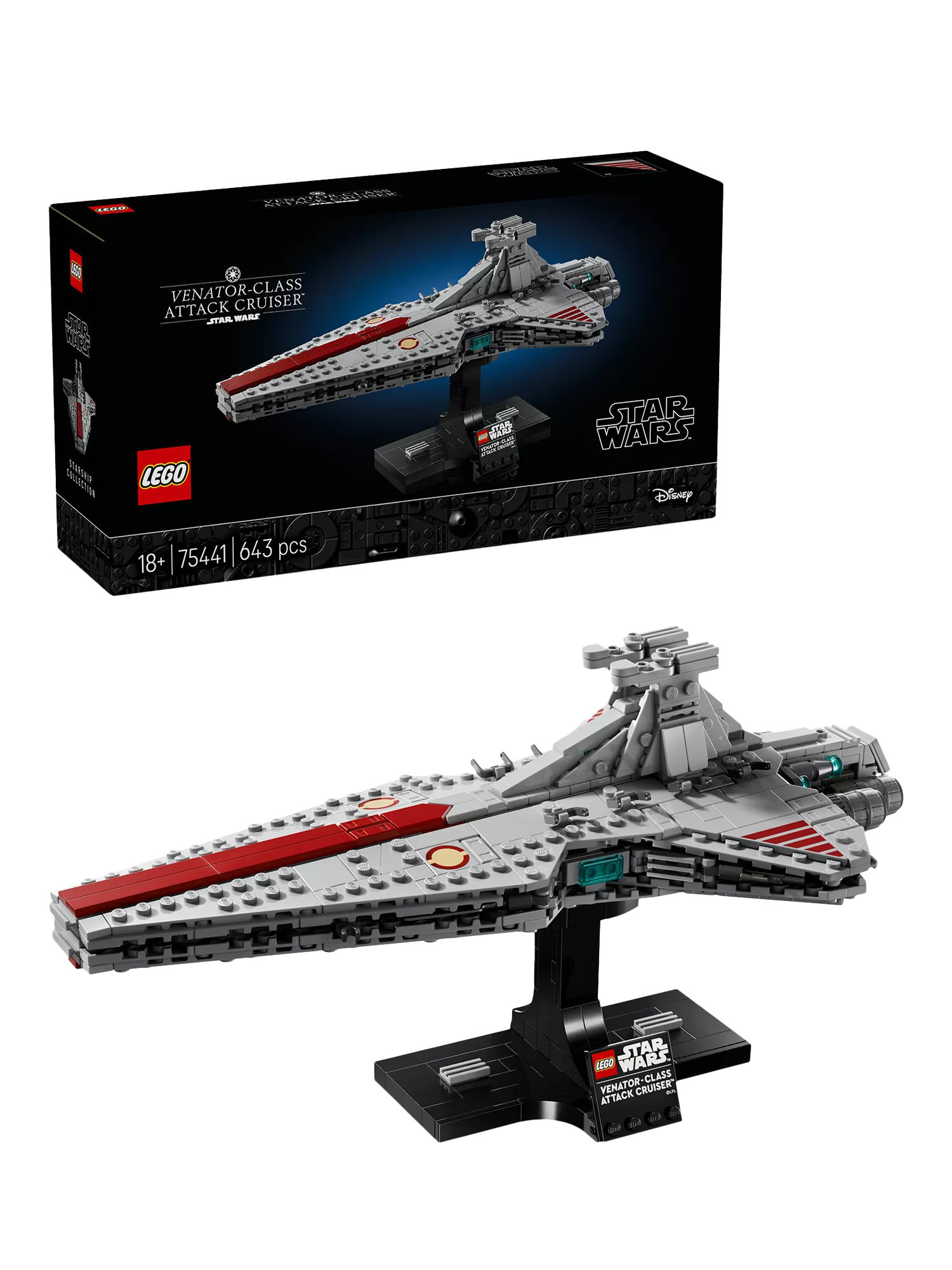 LEGO Star Wars Venator Cruiser model 75441, UK version