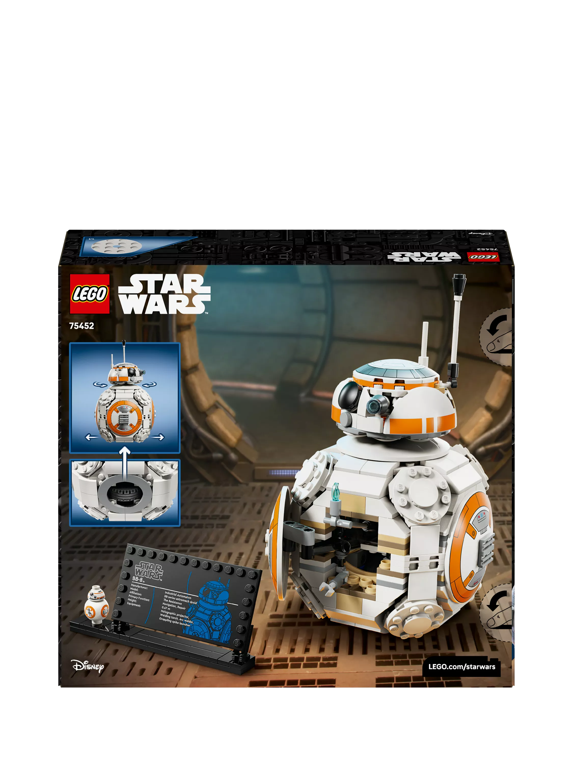 LEGO BB-8 Astromech Droid building set 569 pieces, imported from the UK