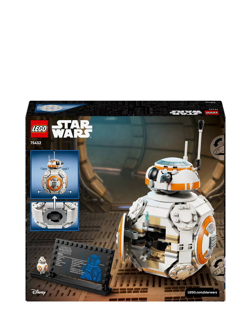 LEGO BB-8 Astromech Droid building set 569 pieces, imported from the UK