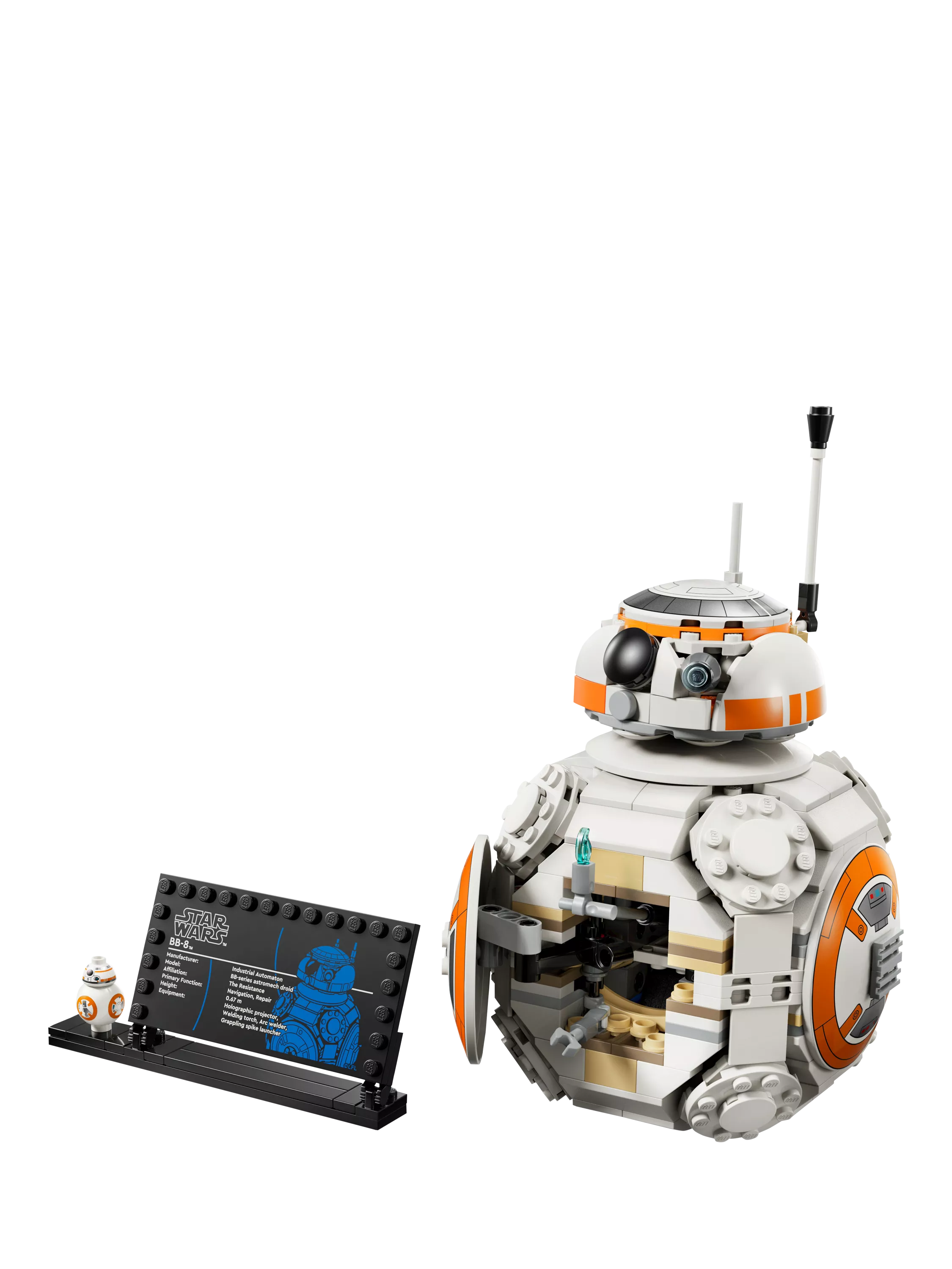 LEGO BB-8 Astromech Droid building set 569 pieces, imported from the UK