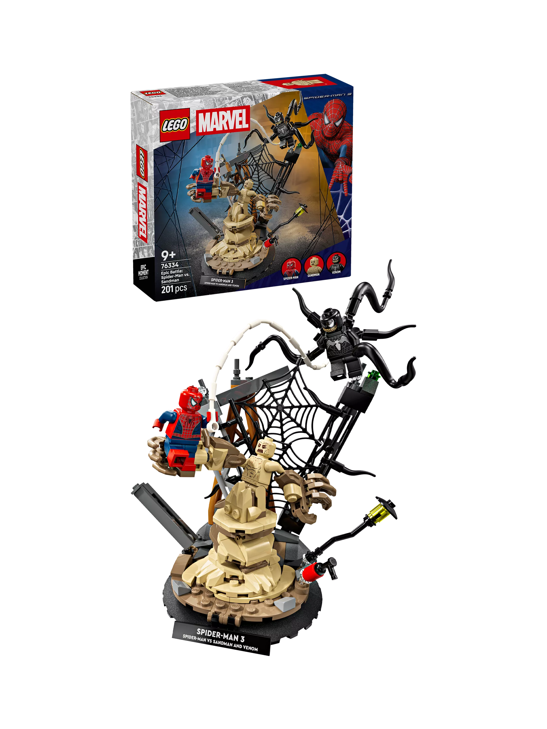 LEGO building toy Spider-Man vs Sandman 201 pieces - British product