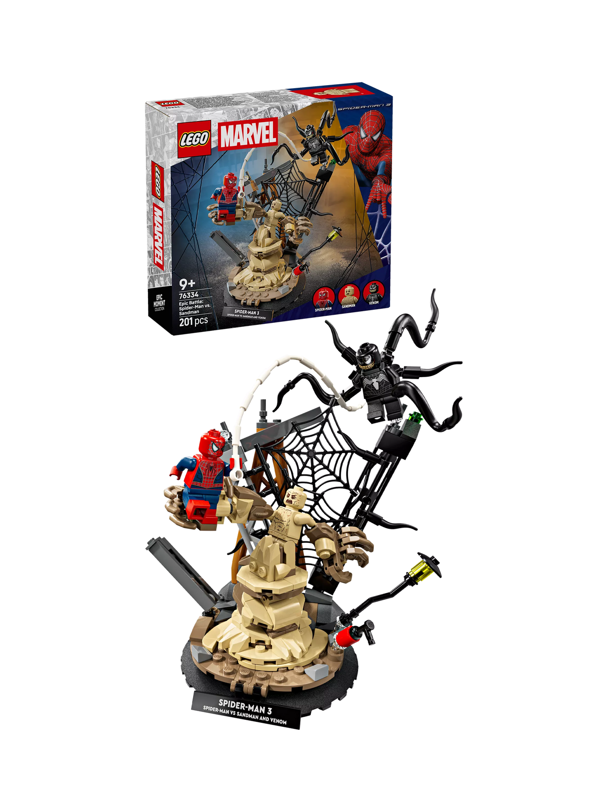 LEGO building toy Spider-Man vs Sandman 201 pieces - British product