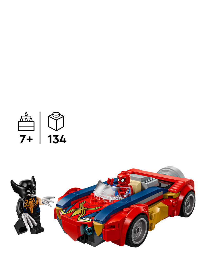 LEGO Marvel Spider-Man Car building set Venomized Wolverine 134 pieces, UK version