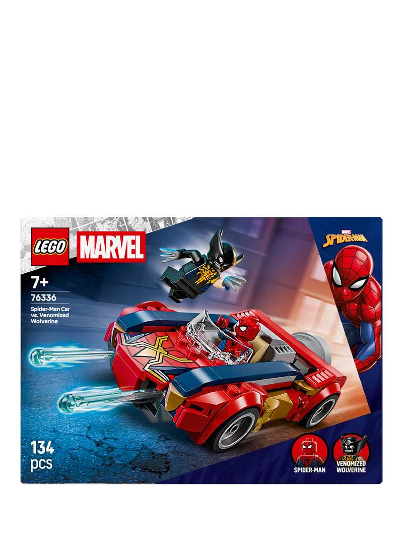 LEGO Marvel Spider-Man Car building set Venomized Wolverine 134 pieces, UK version