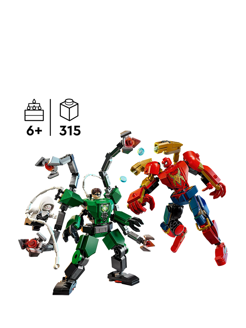 LEGO Marvel Spider-Man vs Doc Ock mech set 315 pieces - British product