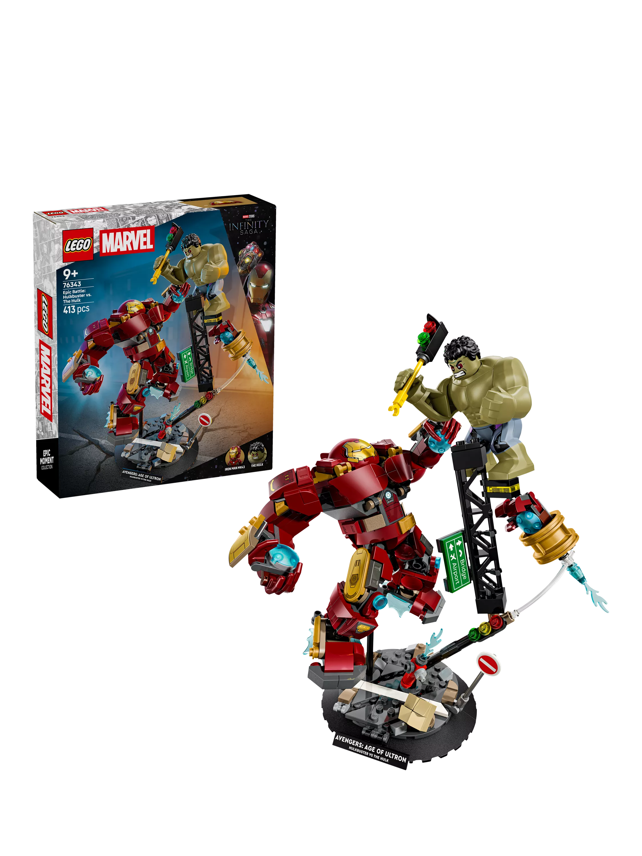LEGO Marvel Hulkbuster vs Hulk building toy set (British brand)