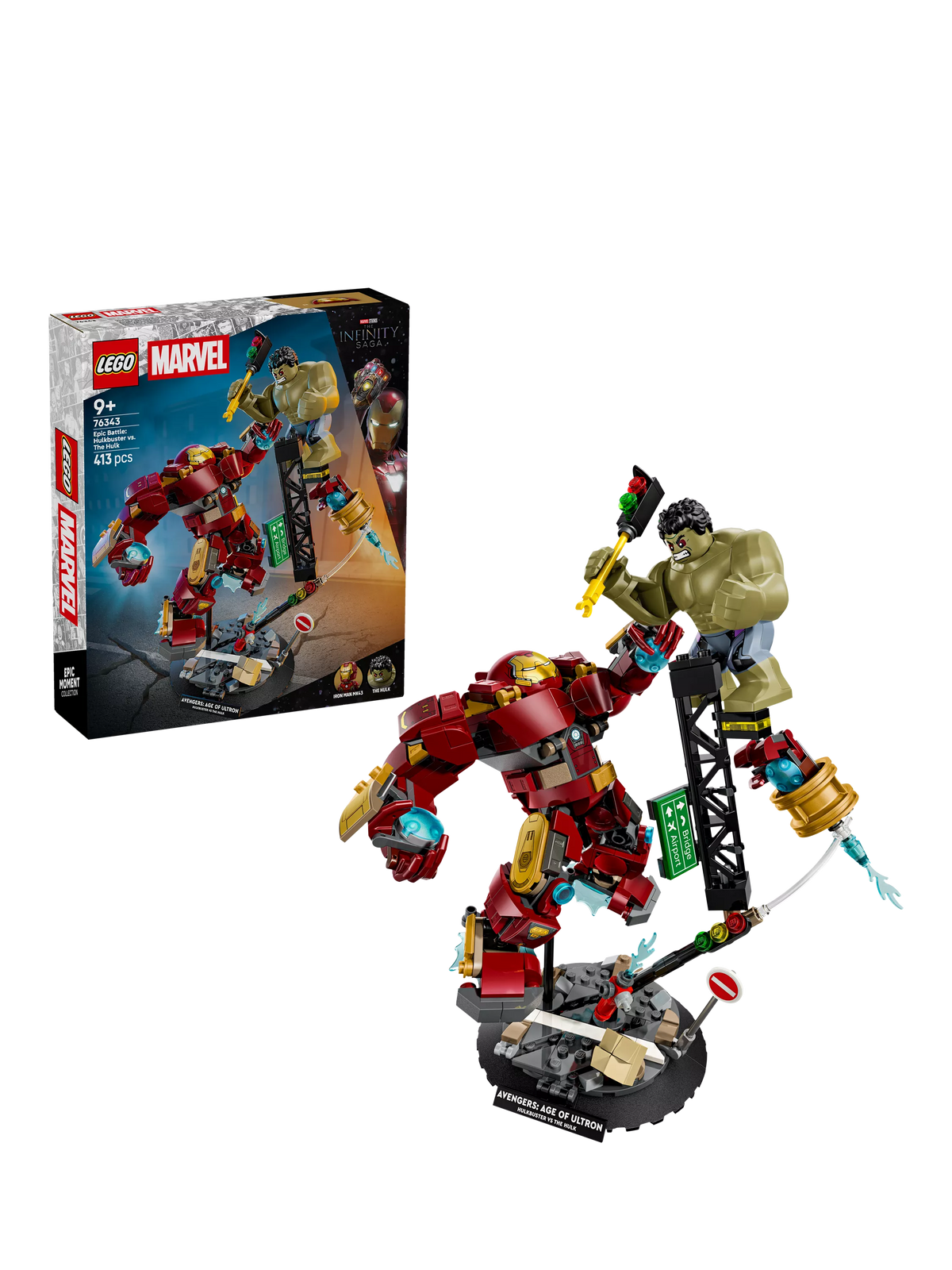 LEGO Marvel Hulkbuster vs Hulk building toy set (British brand)