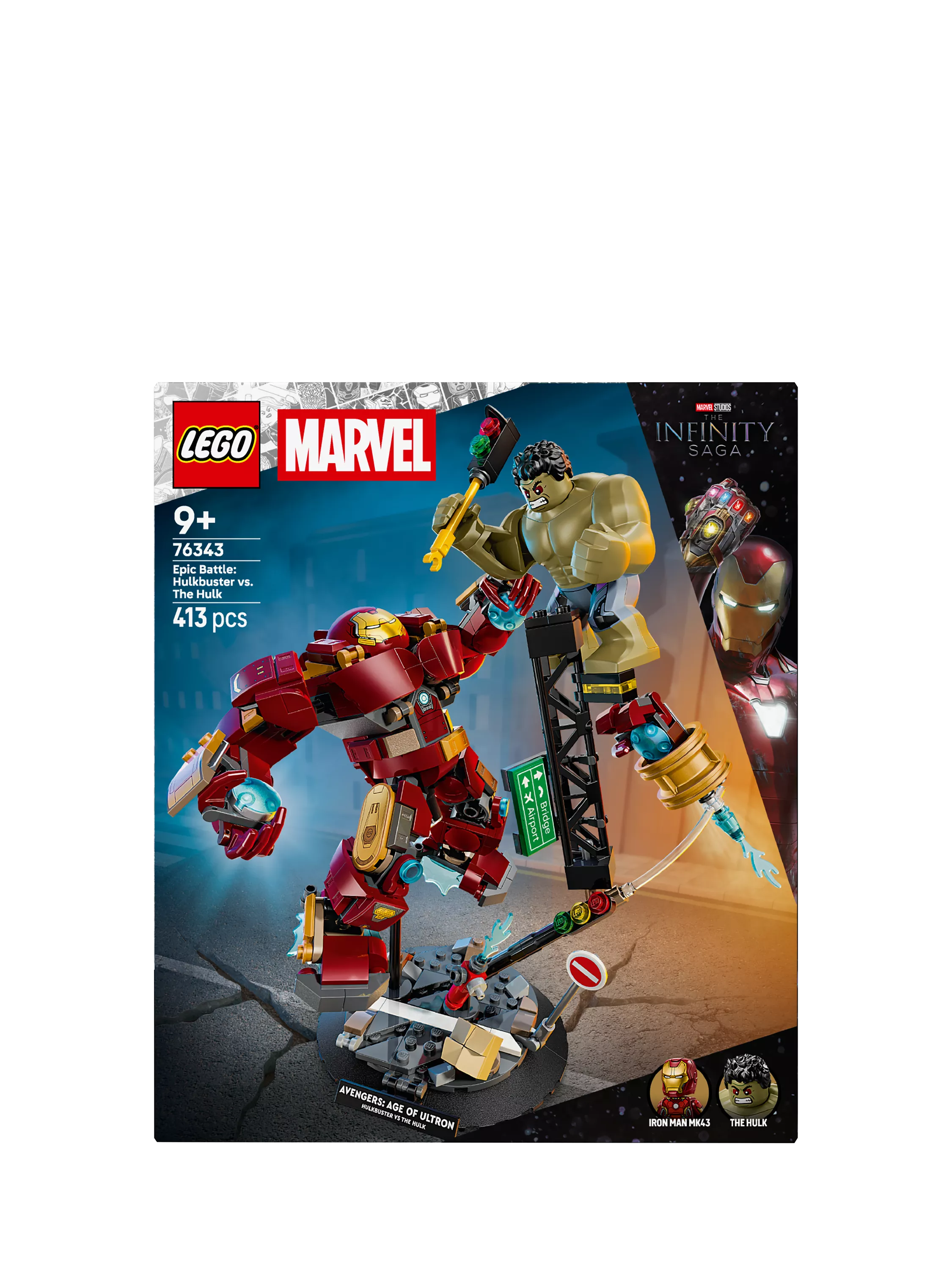 LEGO Marvel Hulkbuster vs Hulk building toy set (British brand)