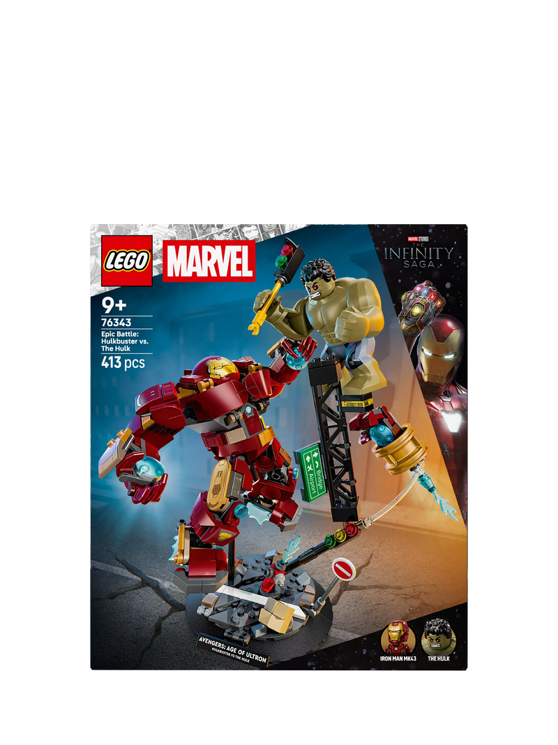 LEGO Marvel Hulkbuster vs Hulk building toy set (British brand)