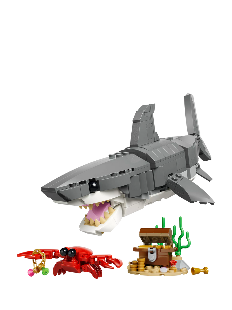 LEGO Creator 3-in-1 fierce shark building set (British brand)