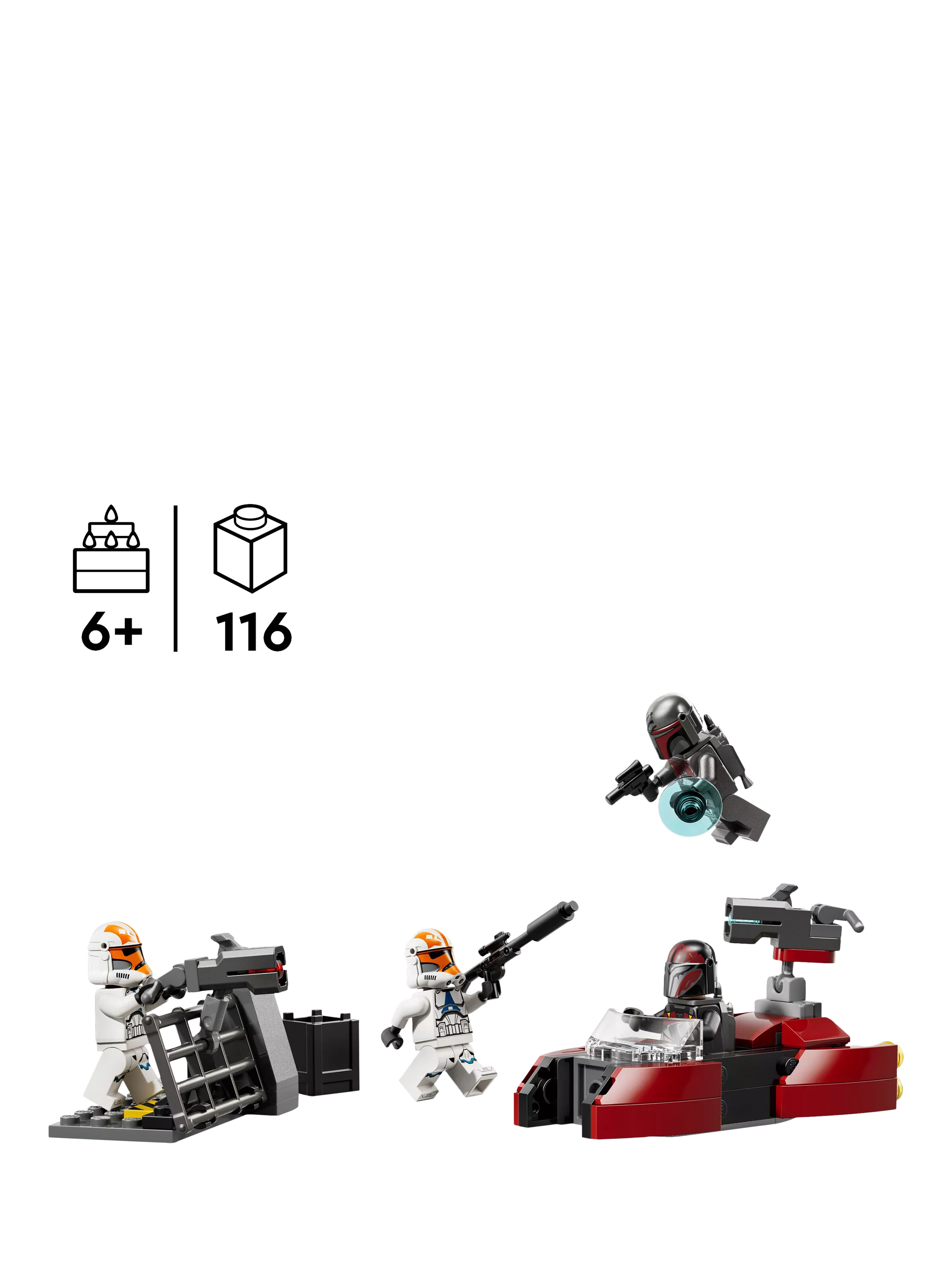 LEGO Star Wars Siege of Mandalore set 116 pieces, imported from the UK