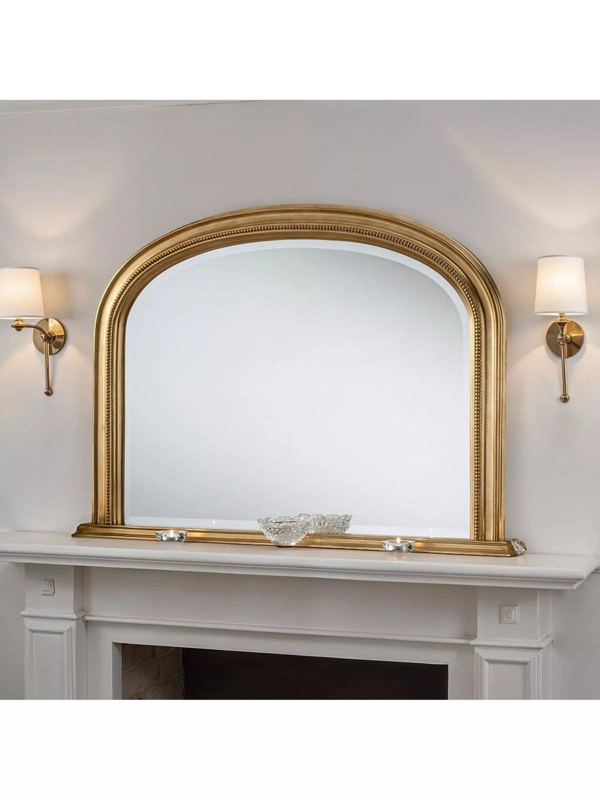 Yearn arched gilt frame wall mirror 79x112cm, UK version