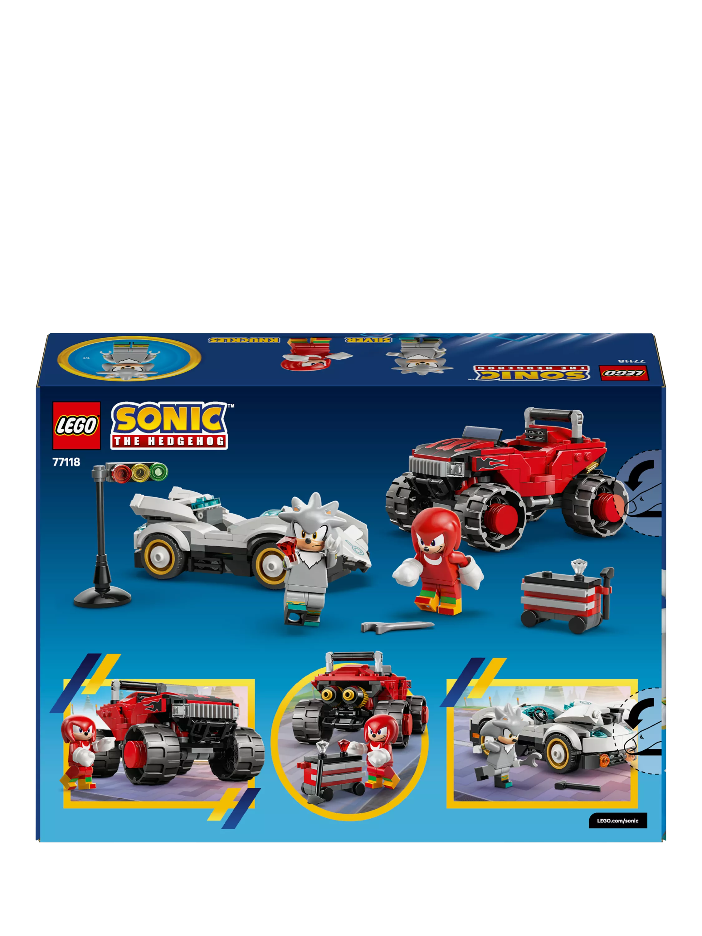 LEGO Sonic Hedgehog 77118 Silver's Car Knuckles Monster Truck - British product