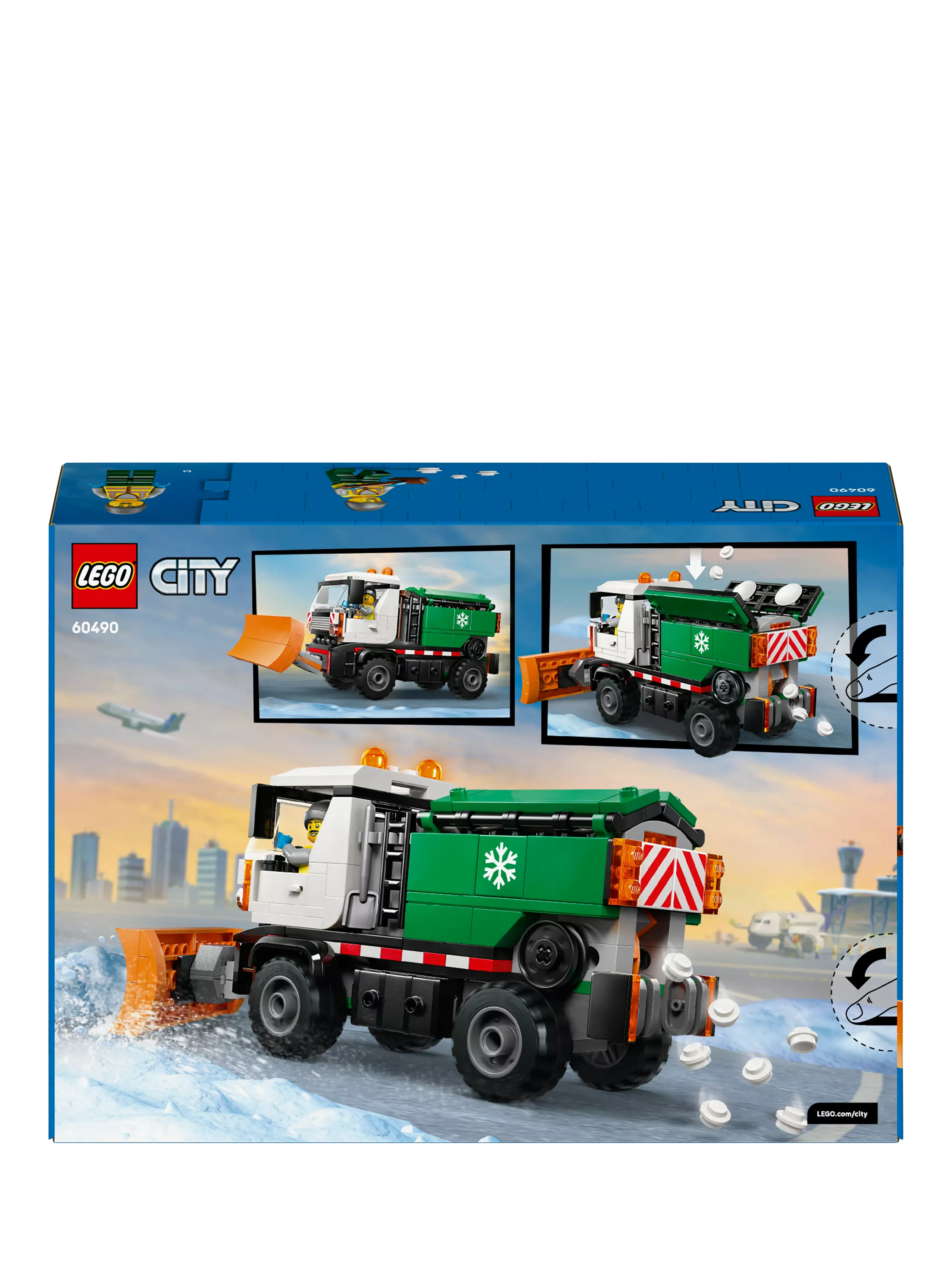 LEGO City snowplough truck toy 263 pieces, imported from the UK