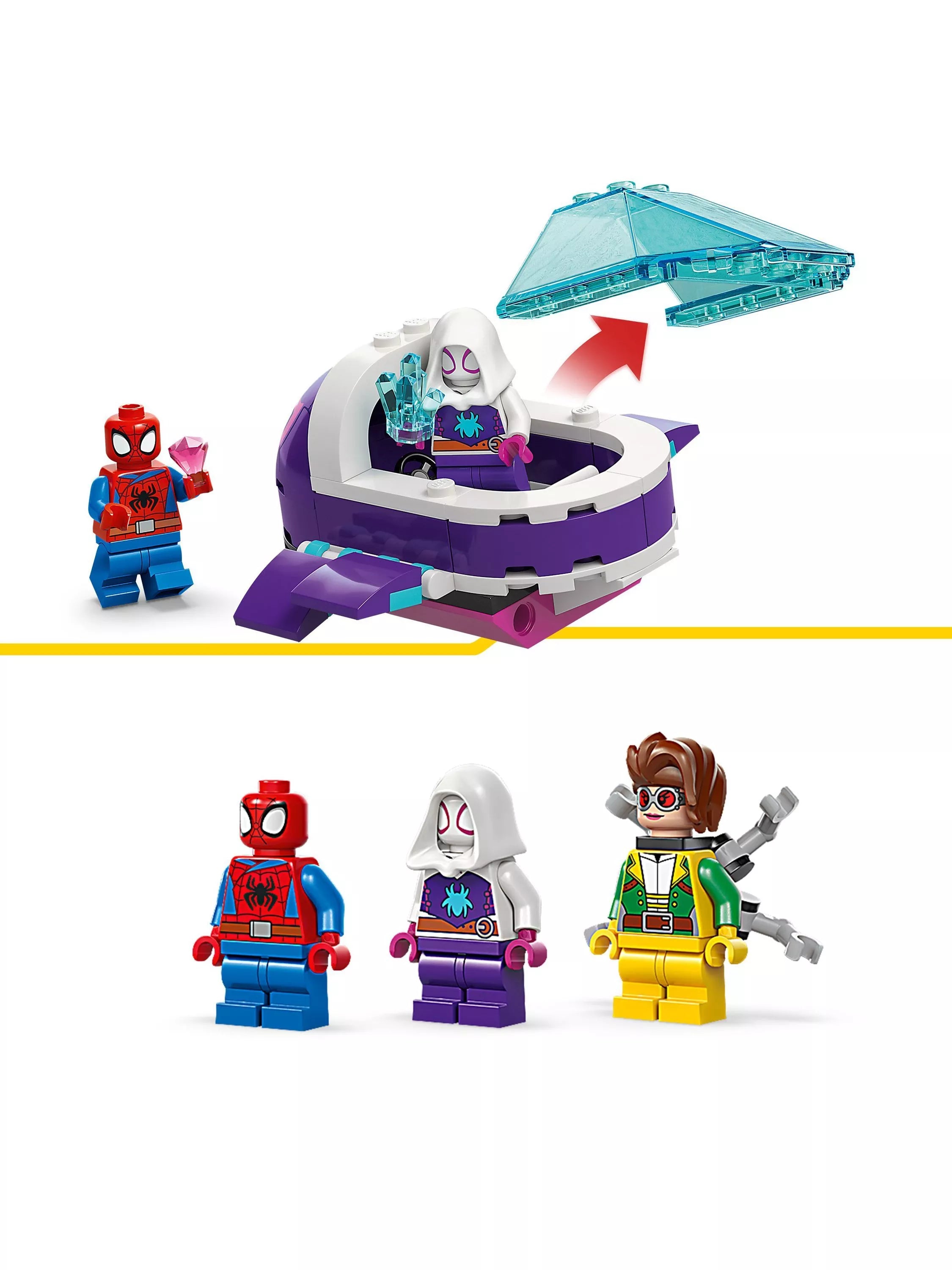 LEGO Marvel Spidey Underwater Vehicles building set 154 pieces (British brand)