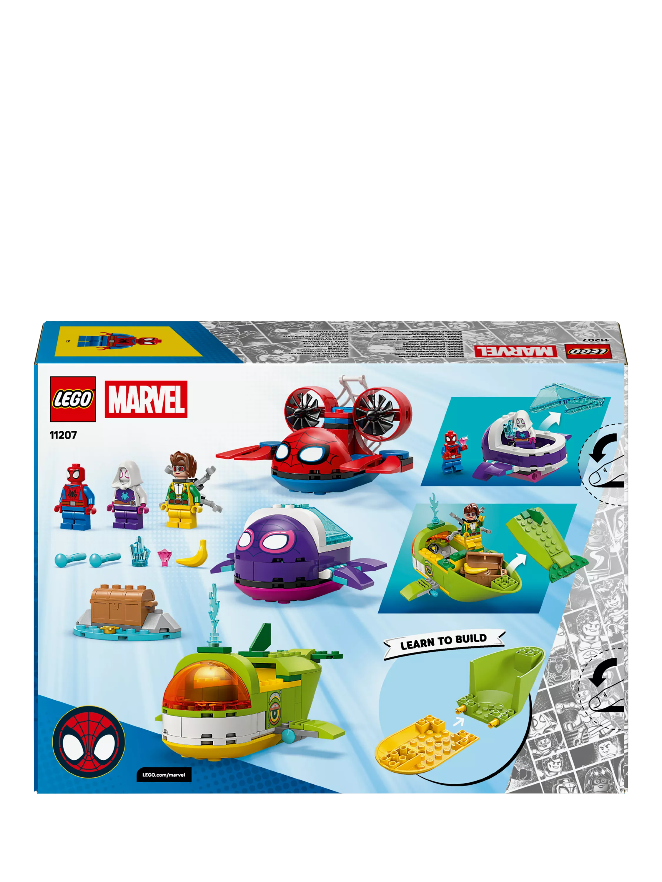 LEGO Marvel Spidey Underwater Vehicles building set 154 pieces (British brand)