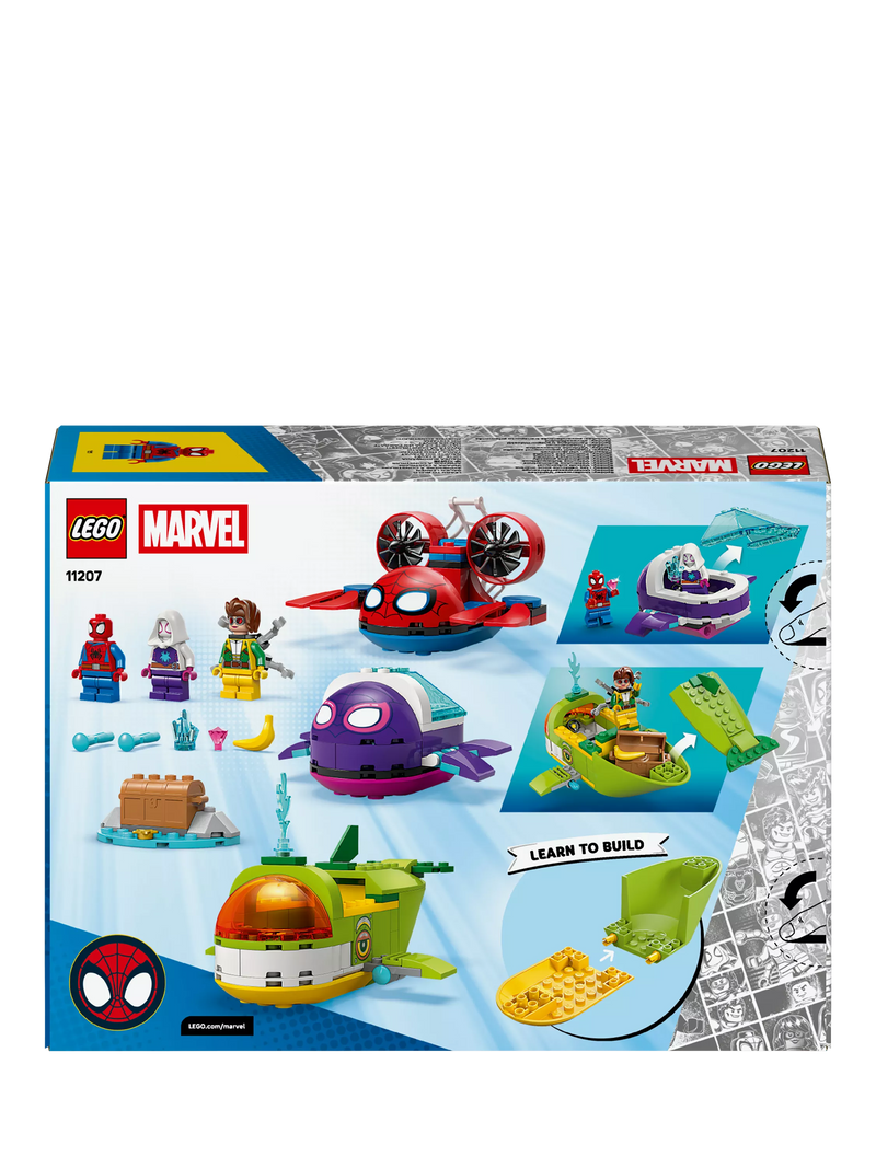 LEGO Marvel Spidey Underwater Vehicles building set 154 pieces (British brand)
