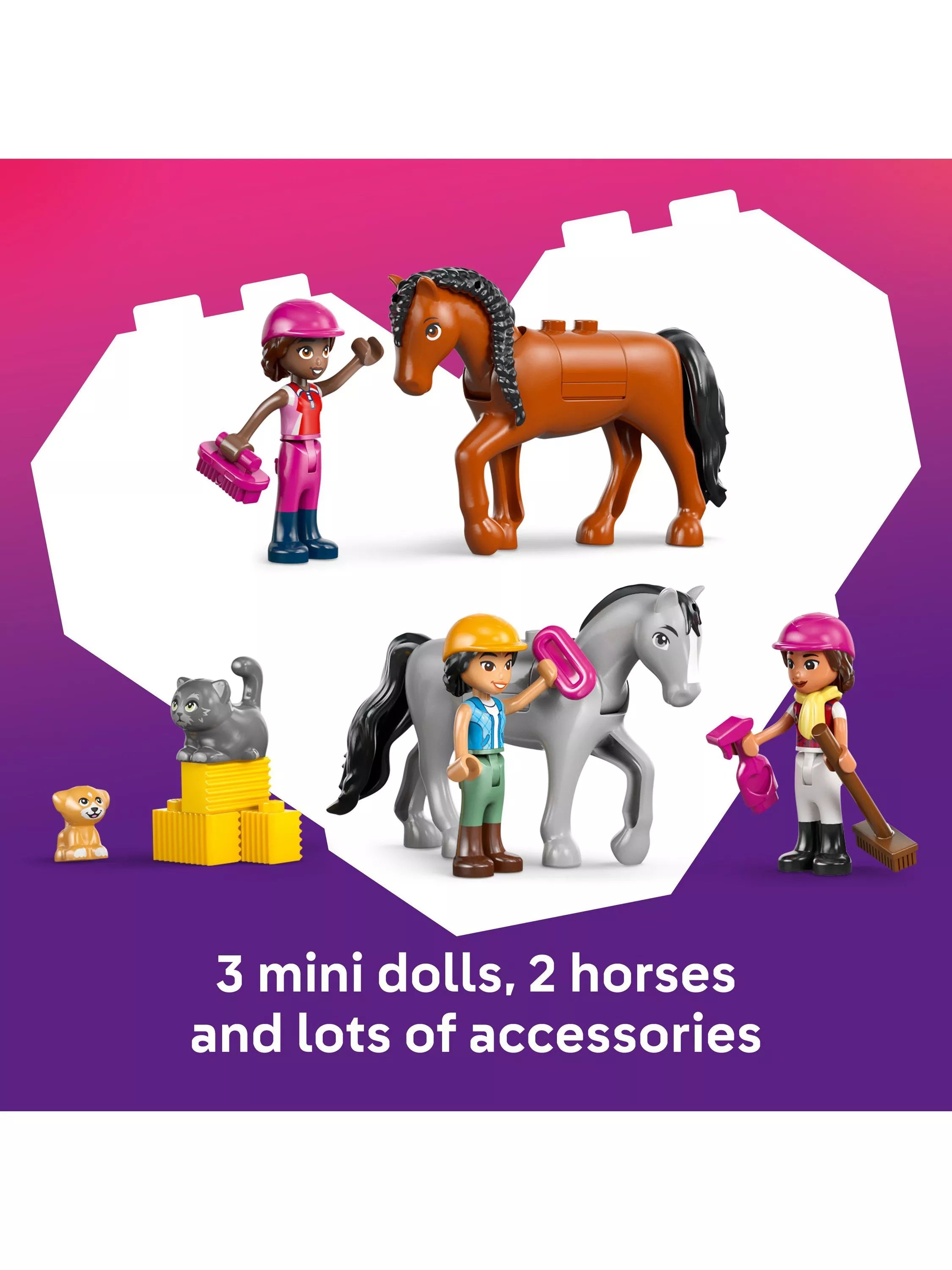 LEGO Friends Horse Stable and Riding Academy 735 piece set (British brand)