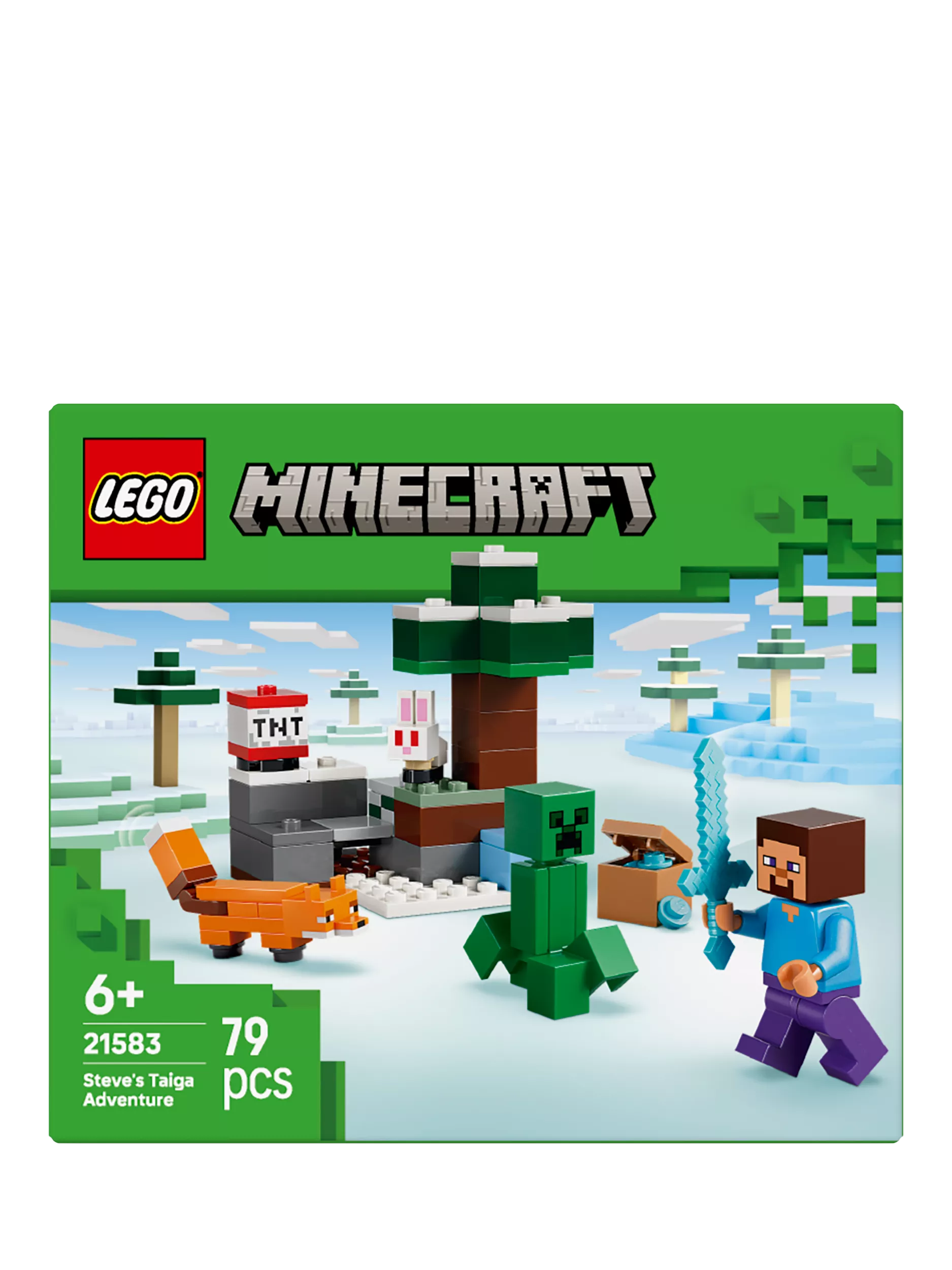 LEGO Minecraft Steve's Taiga Adventure building set, UK version