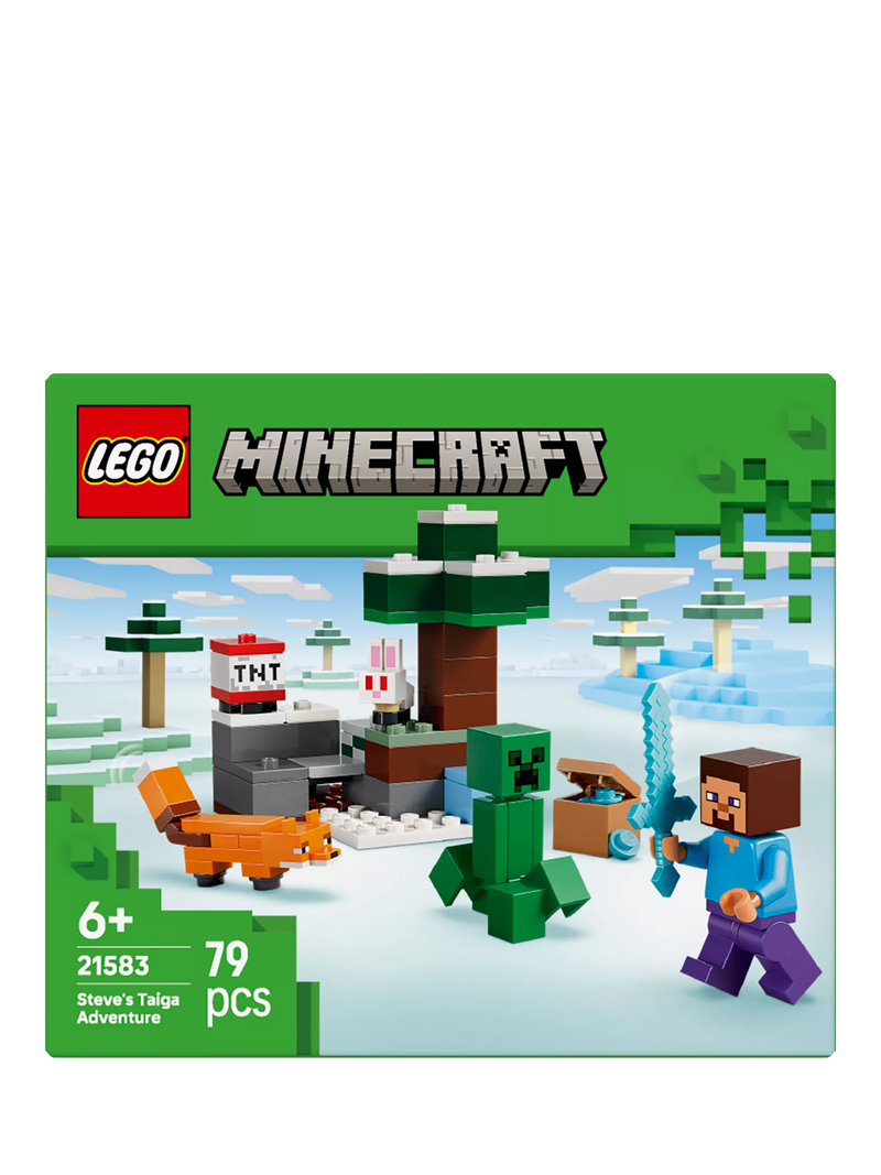 LEGO Minecraft Steve's Taiga Adventure building set, UK version