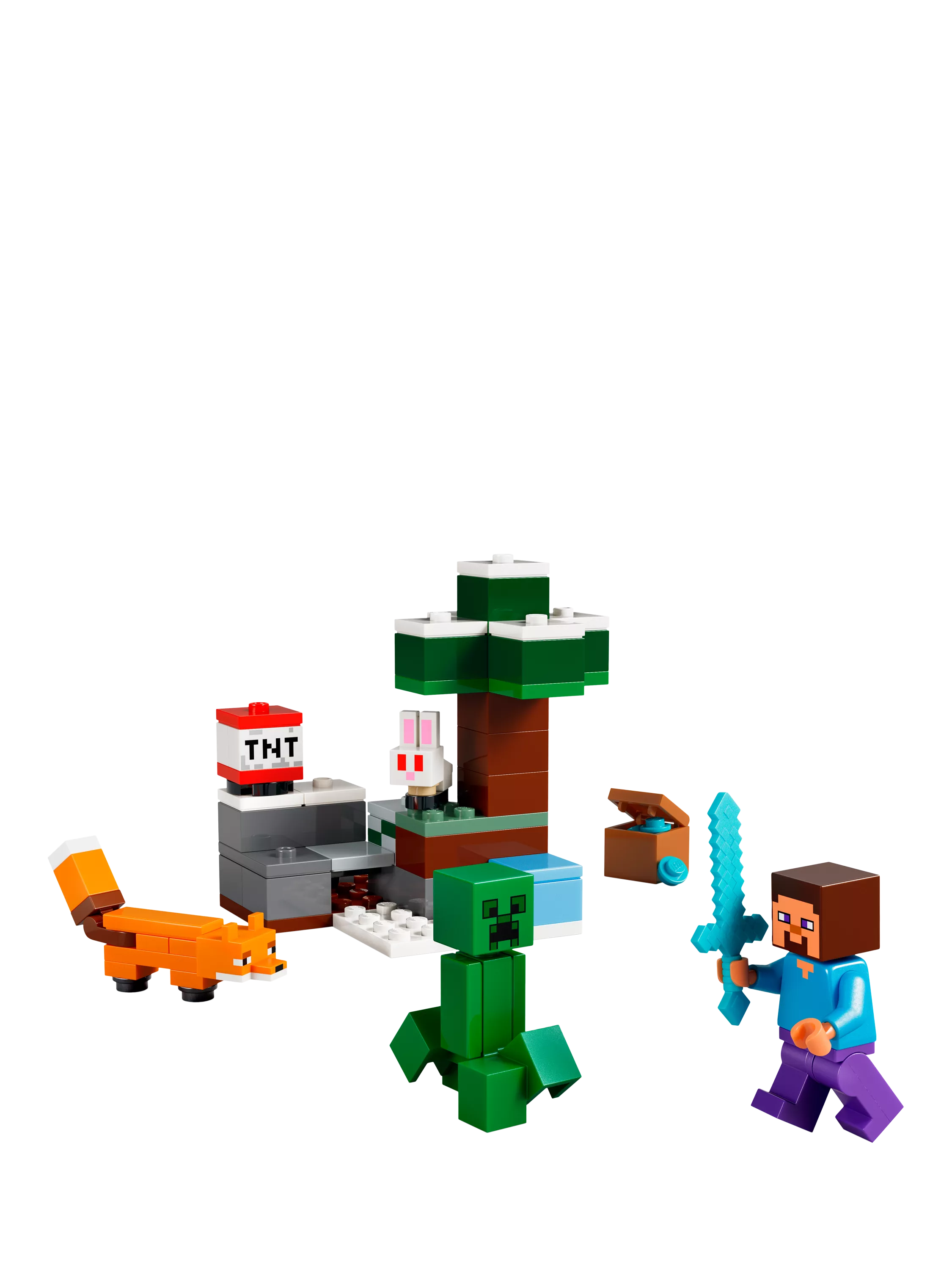 LEGO Minecraft Steve's Taiga Adventure building set, UK version
