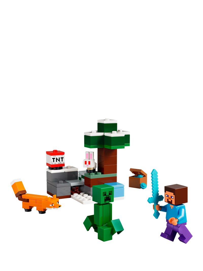 LEGO Minecraft Steve's Taiga Adventure building set, UK version