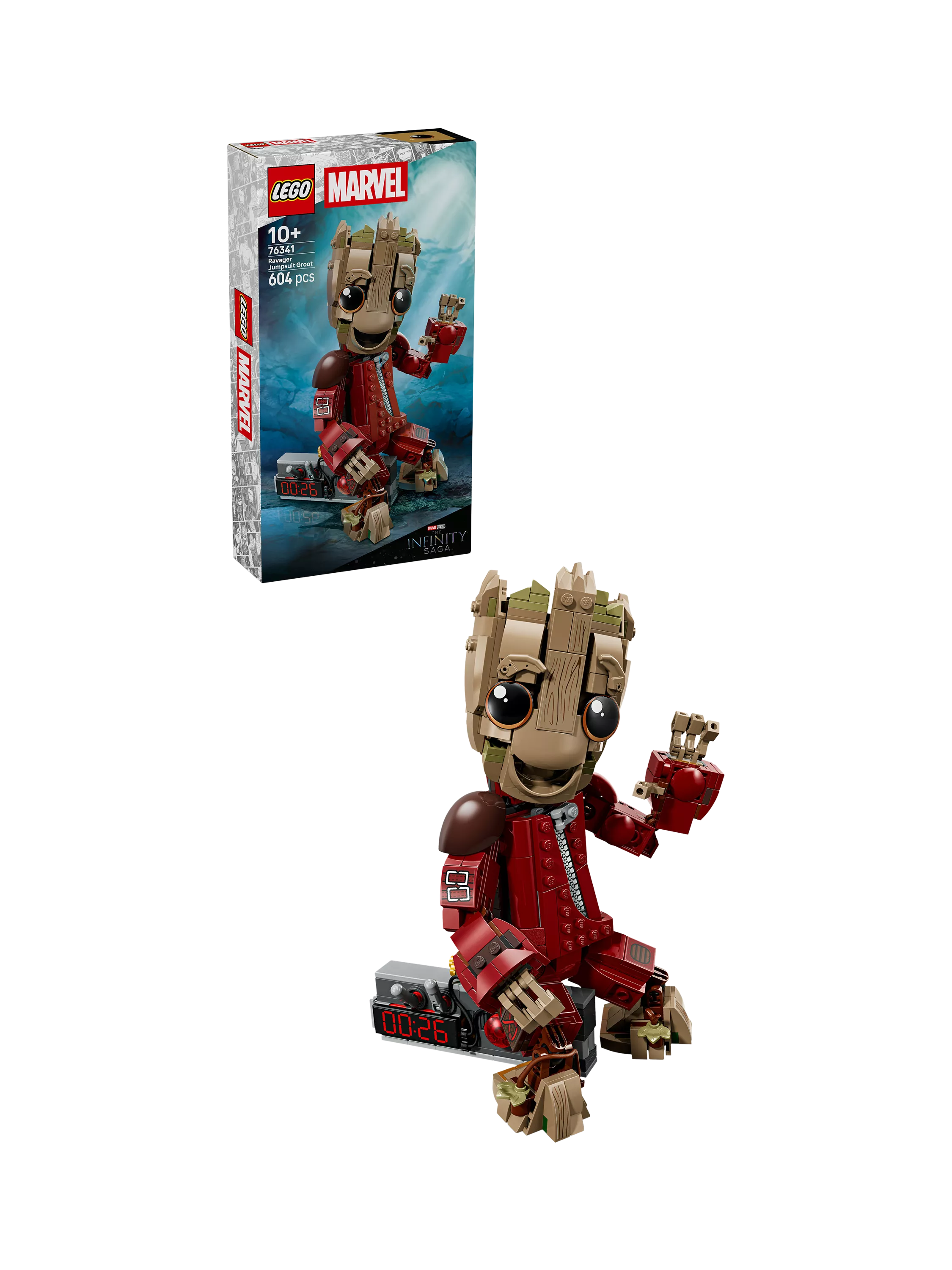 LEGO Baby Groot Ravager Jumpsuit figure 76341, UK version