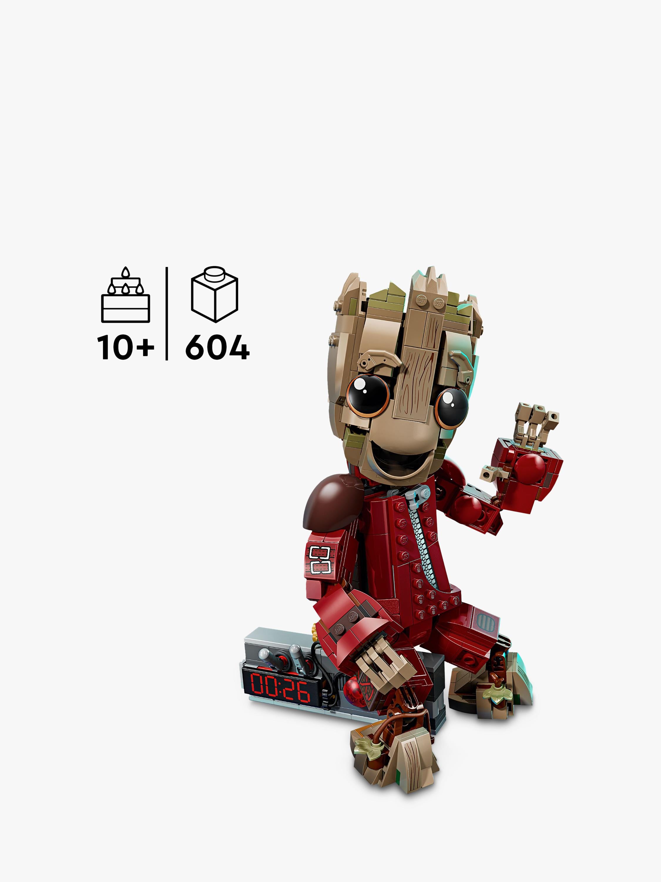 LEGO Baby Groot Ravager Jumpsuit figure 76341, UK version
