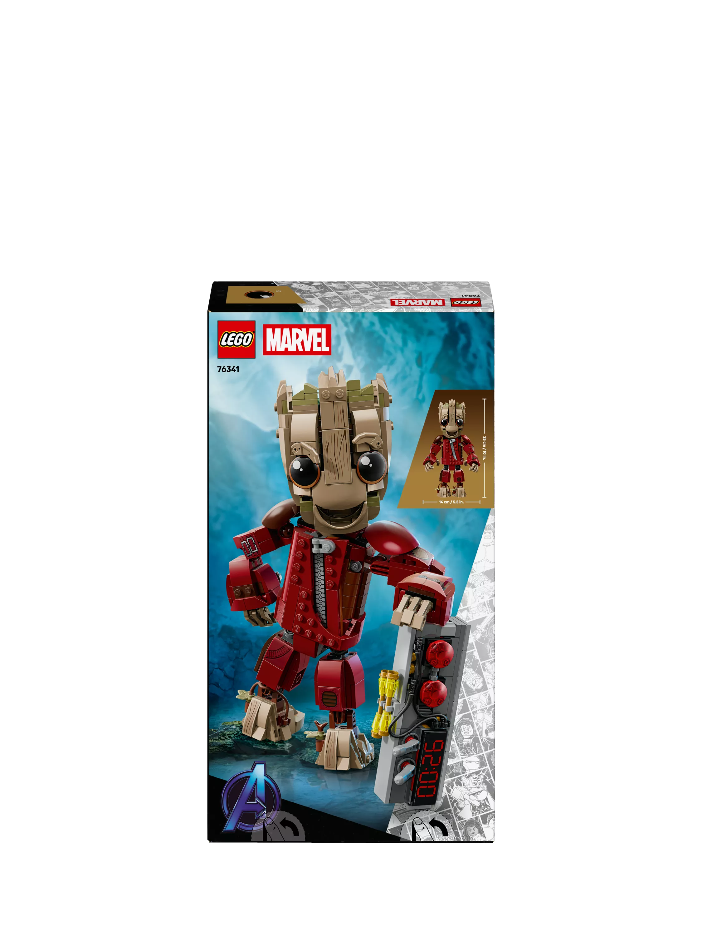 LEGO Baby Groot Ravager Jumpsuit figure 76341, UK version