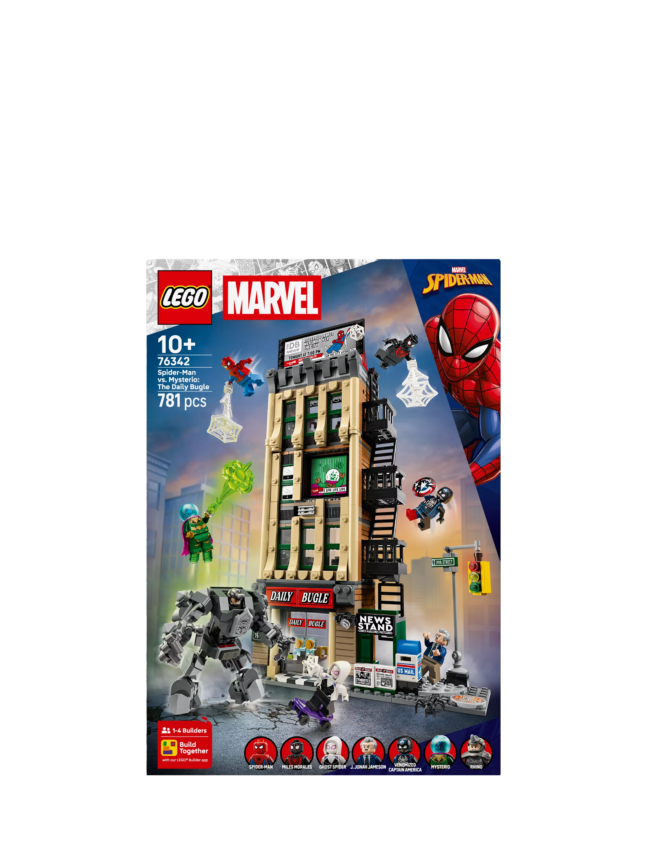 LEGO Marvel Daily Bugle building toy with minifigures - British product