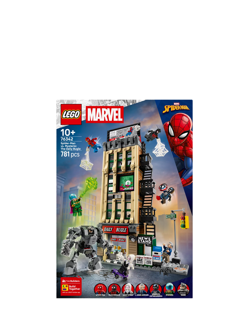 LEGO Marvel Daily Bugle building toy with minifigures - British product