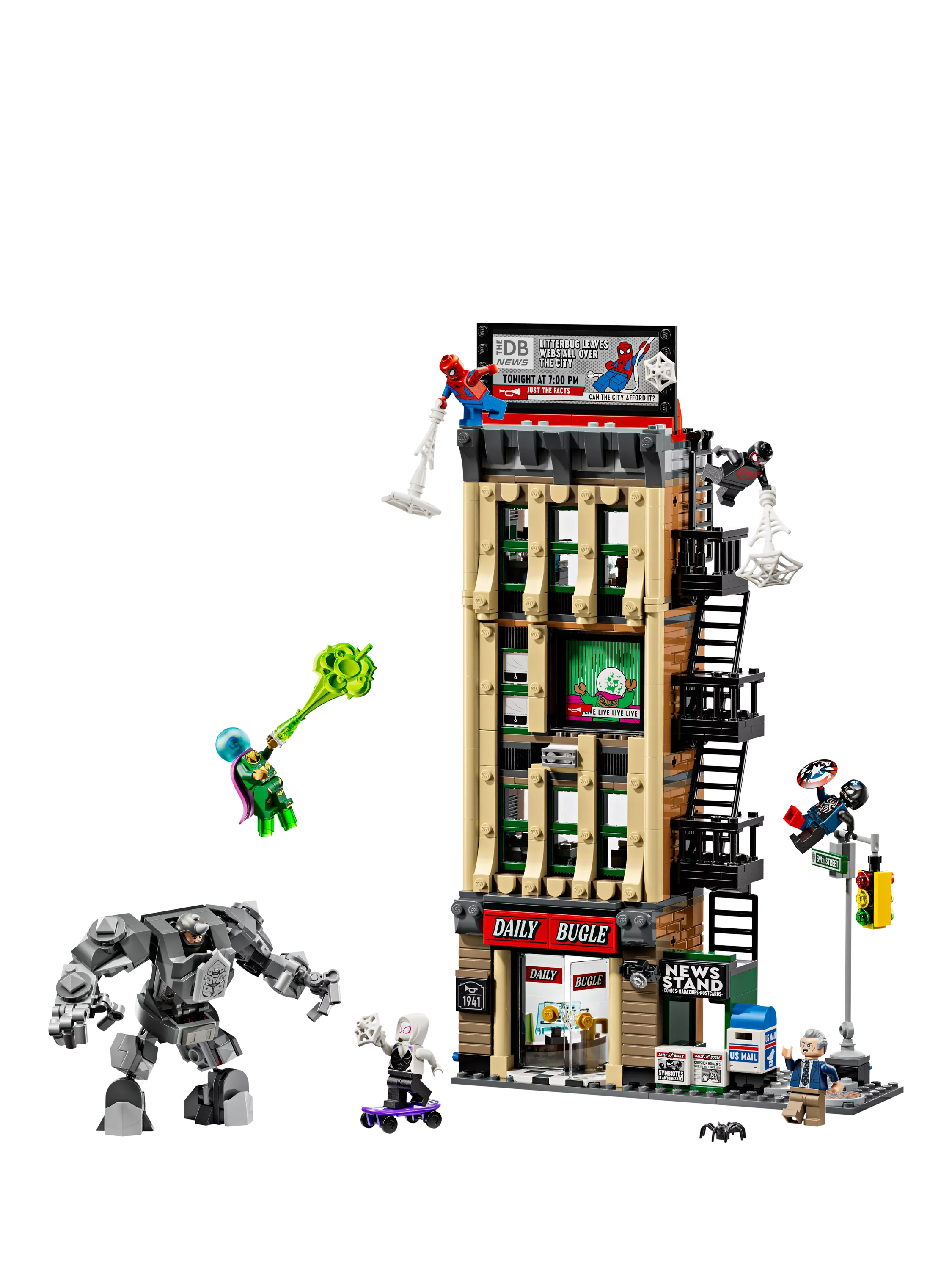 LEGO Marvel Daily Bugle building toy with minifigures - British product