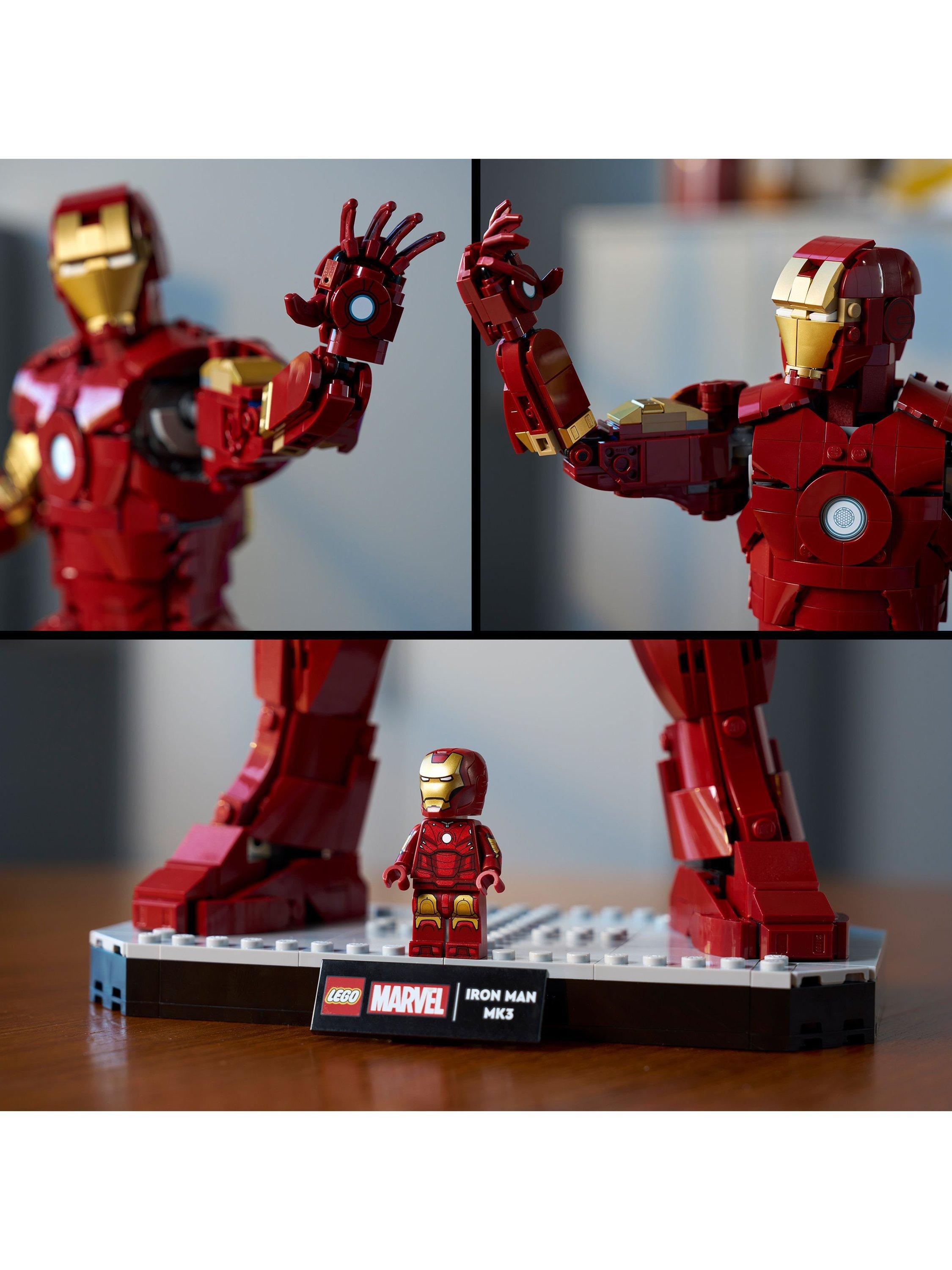 LEGO Marvel Iron Man Mark 3 figure - British product
