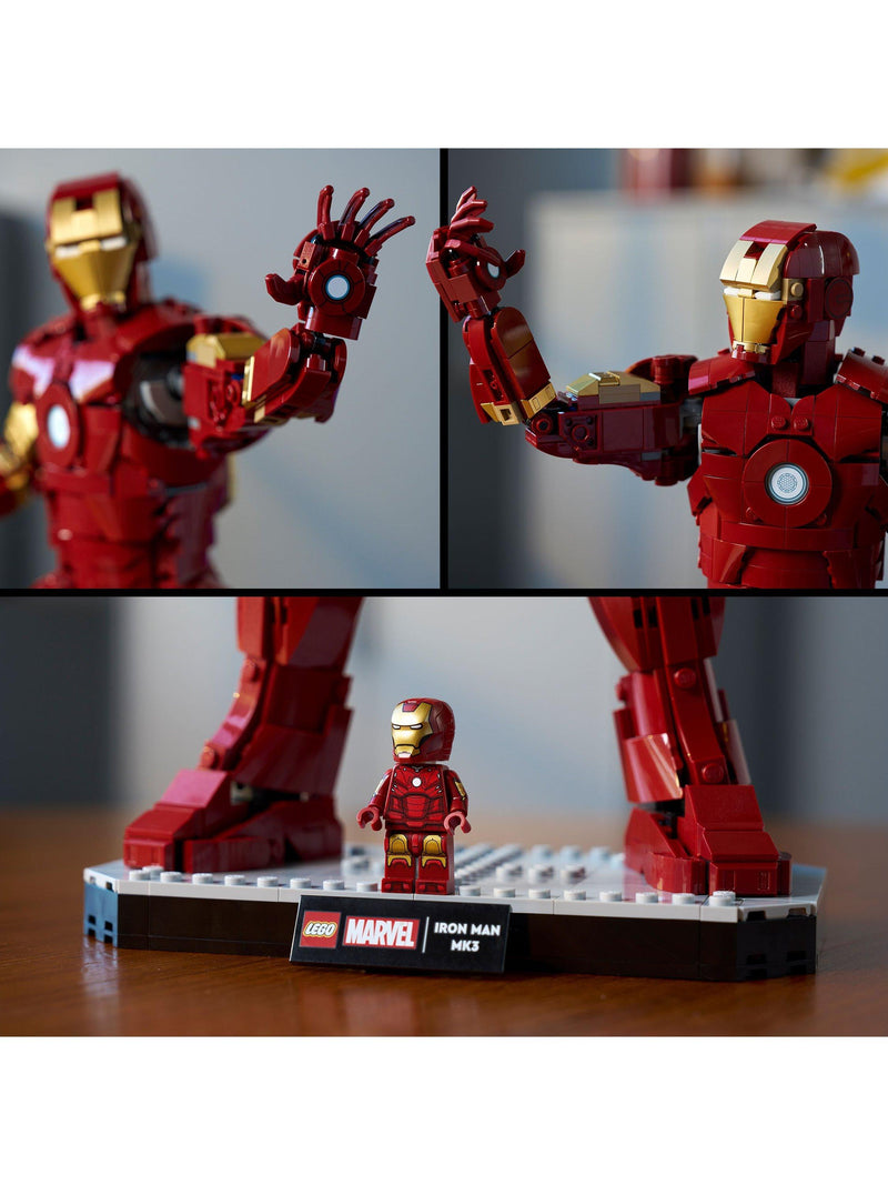 LEGO Marvel Iron Man Mark 3 figure - British product