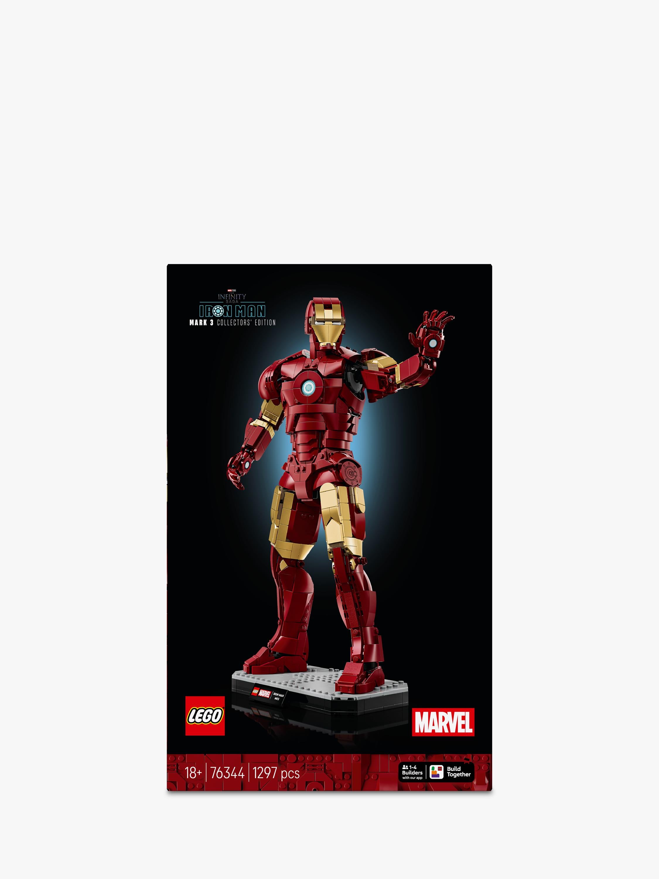 LEGO Marvel Iron Man Mark 3 figure - British product