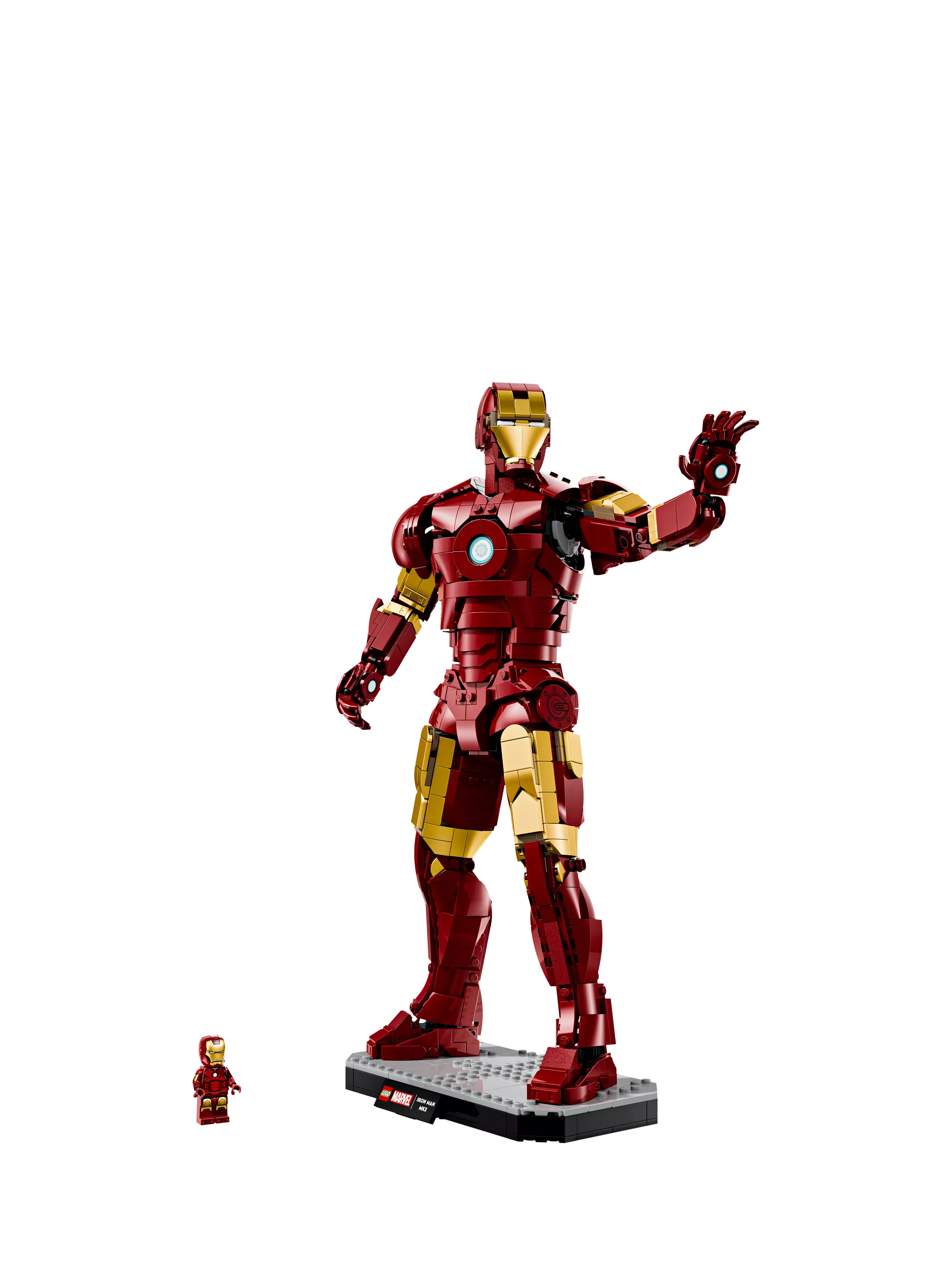 LEGO Marvel Iron Man Mark 3 figure - British product