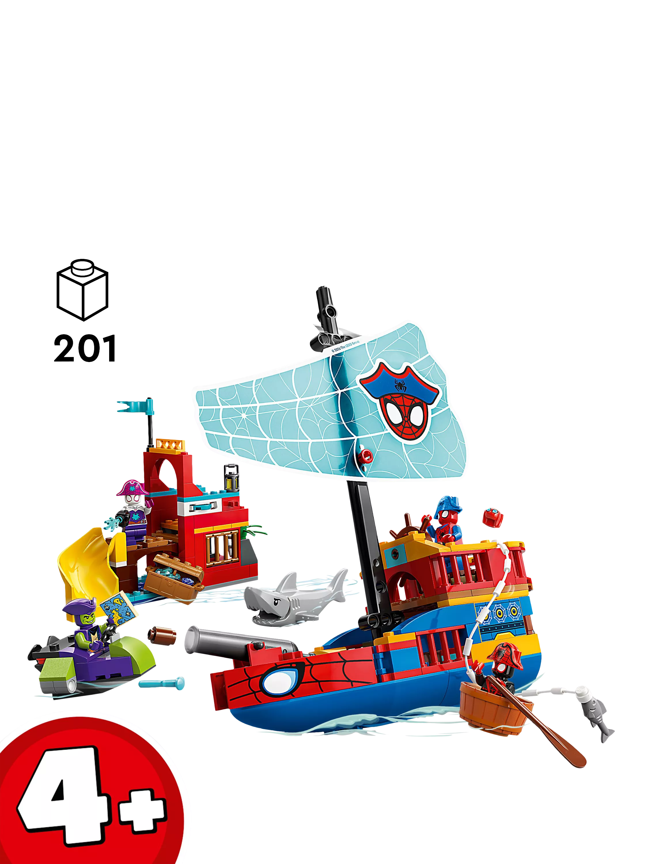 LEGO Marvel Team Spidey Pirate Ship building toy 11208, imported from the UK