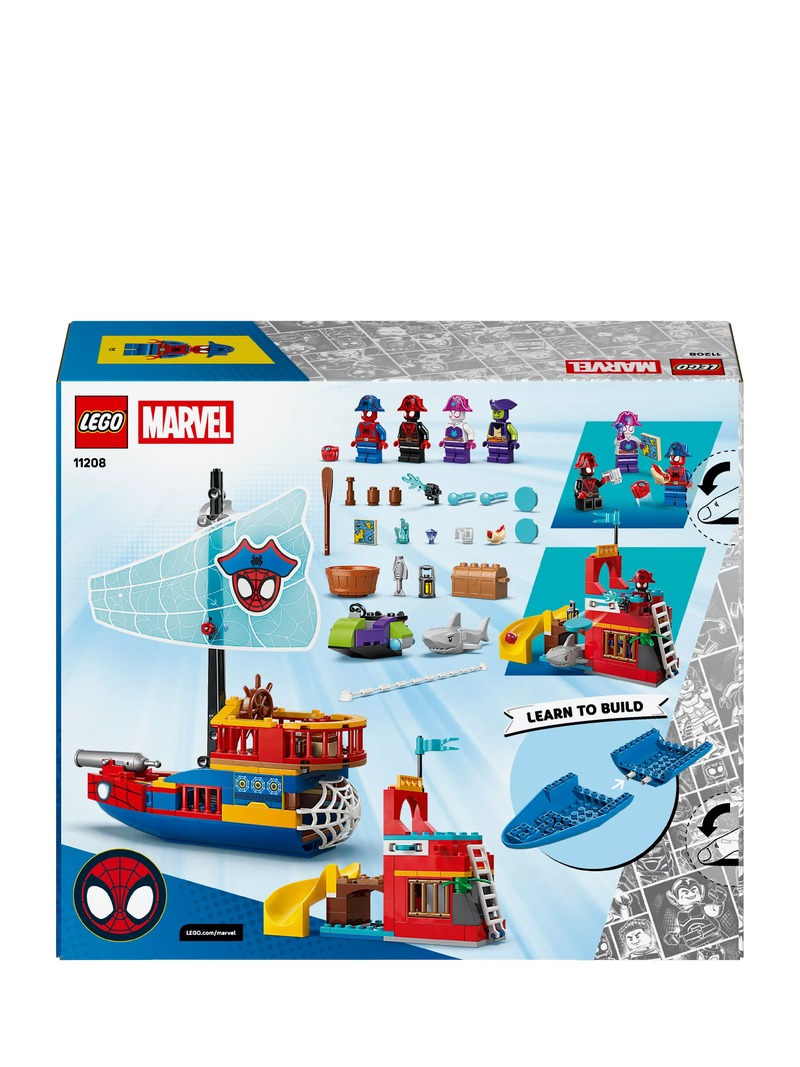 LEGO Marvel Team Spidey Pirate Ship building toy 11208, imported from the UK