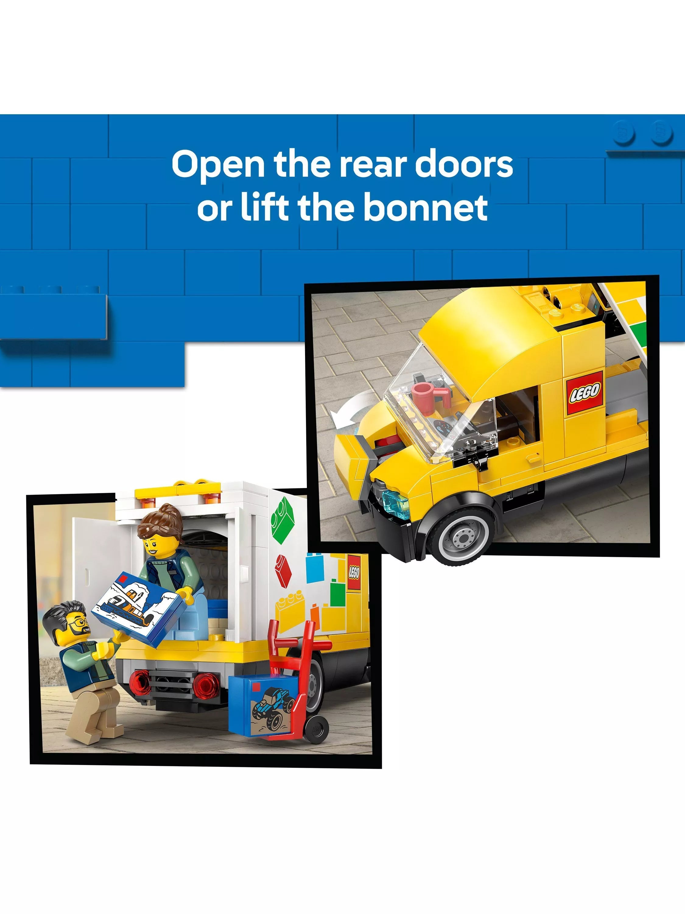 LEGO building set van truck 276 pieces - British product