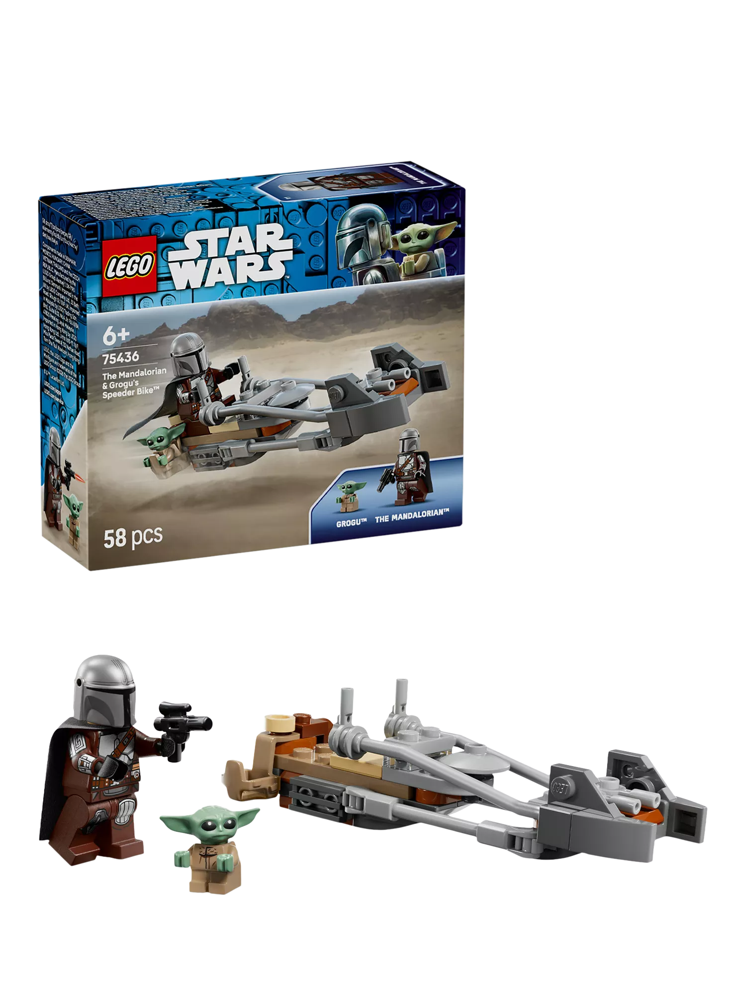 LEGO Mandalorian & Grogu's Speeder Bike, UK version