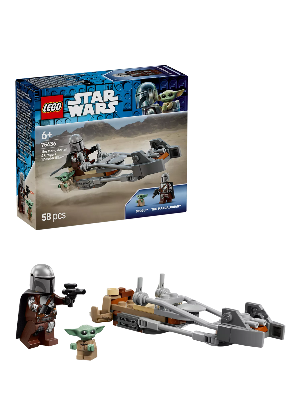 LEGO Mandalorian & Grogu's Speeder Bike, UK version
