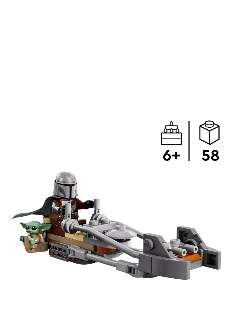 LEGO Mandalorian & Grogu's Speeder Bike, UK version