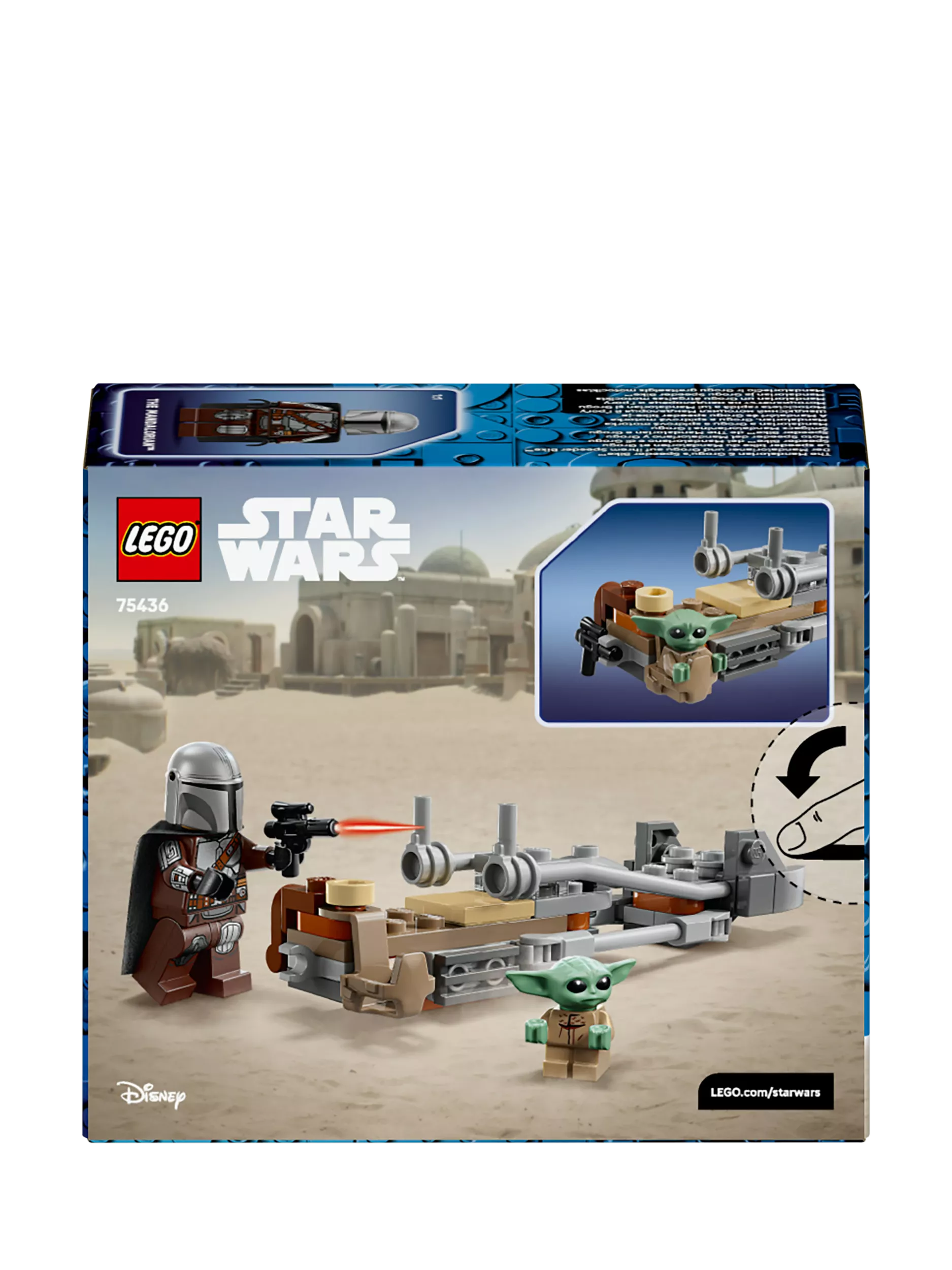 LEGO Mandalorian & Grogu's Speeder Bike, UK version
