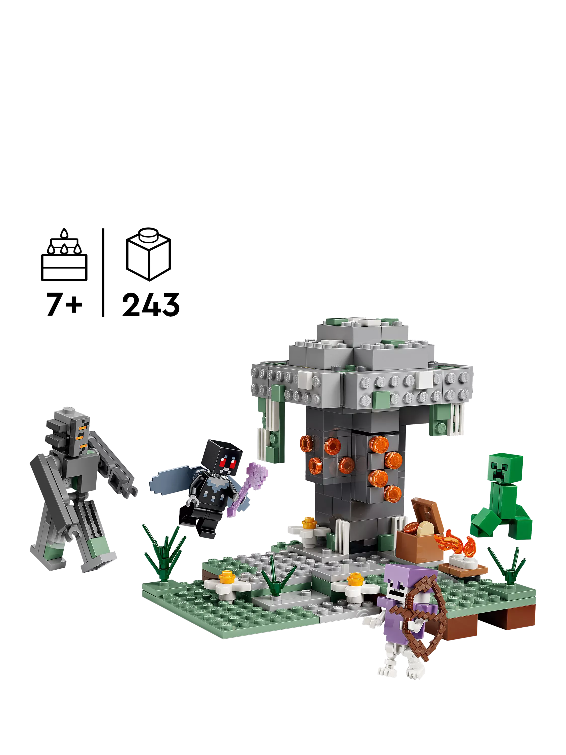 LEGO Minecraft Pale Garden building set 21586, UK version