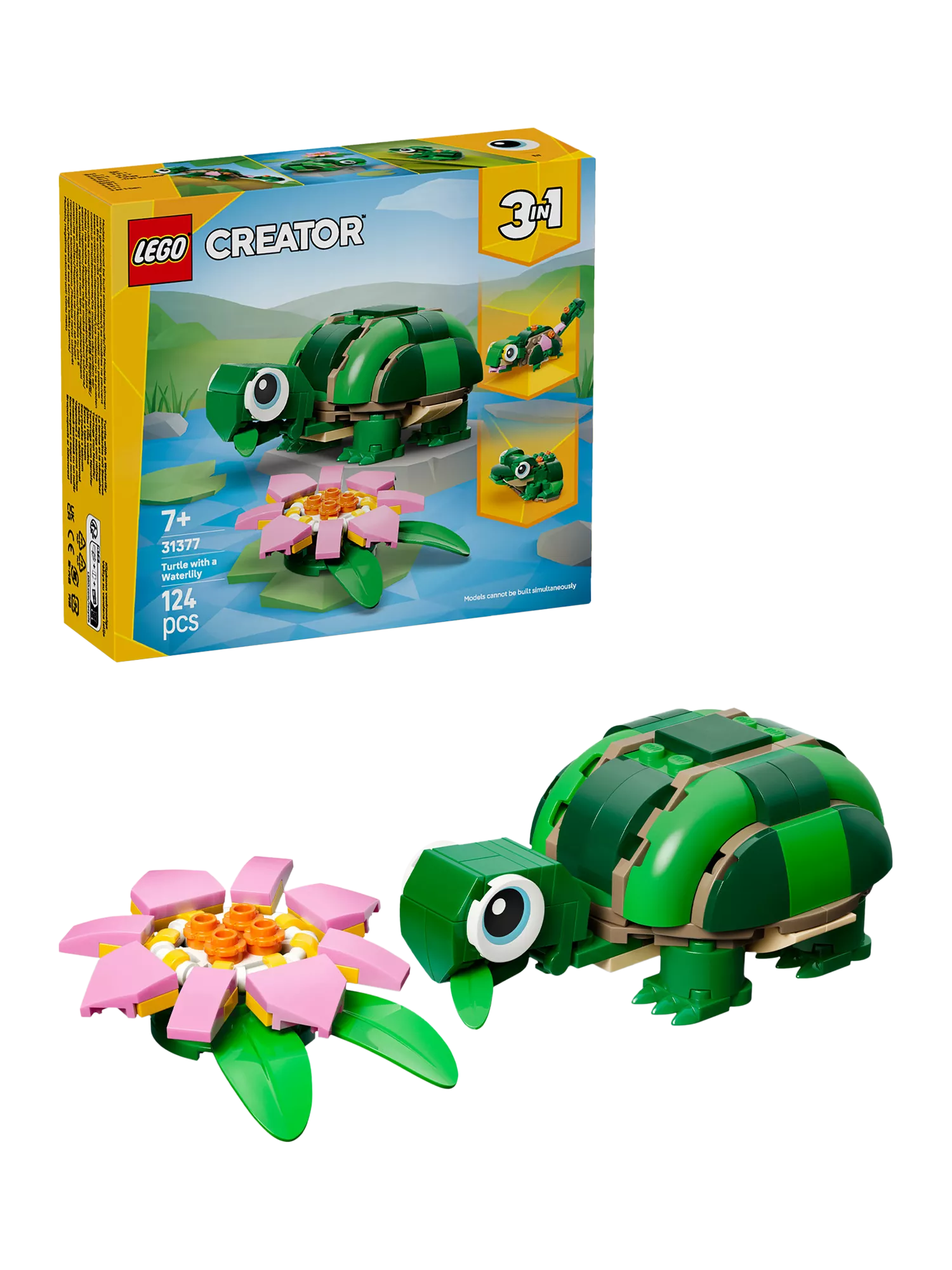 LEGO Creator 3-in-1 turtle building toy (British brand)