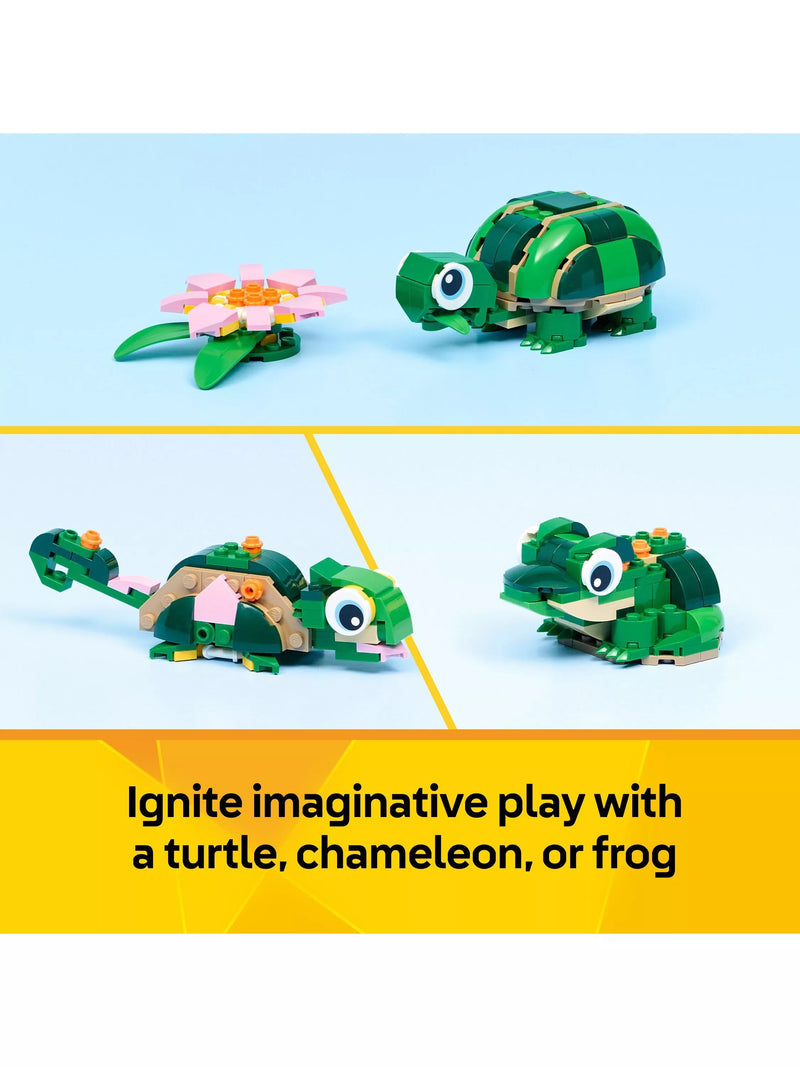 LEGO Creator 3-in-1 turtle building toy (British brand)