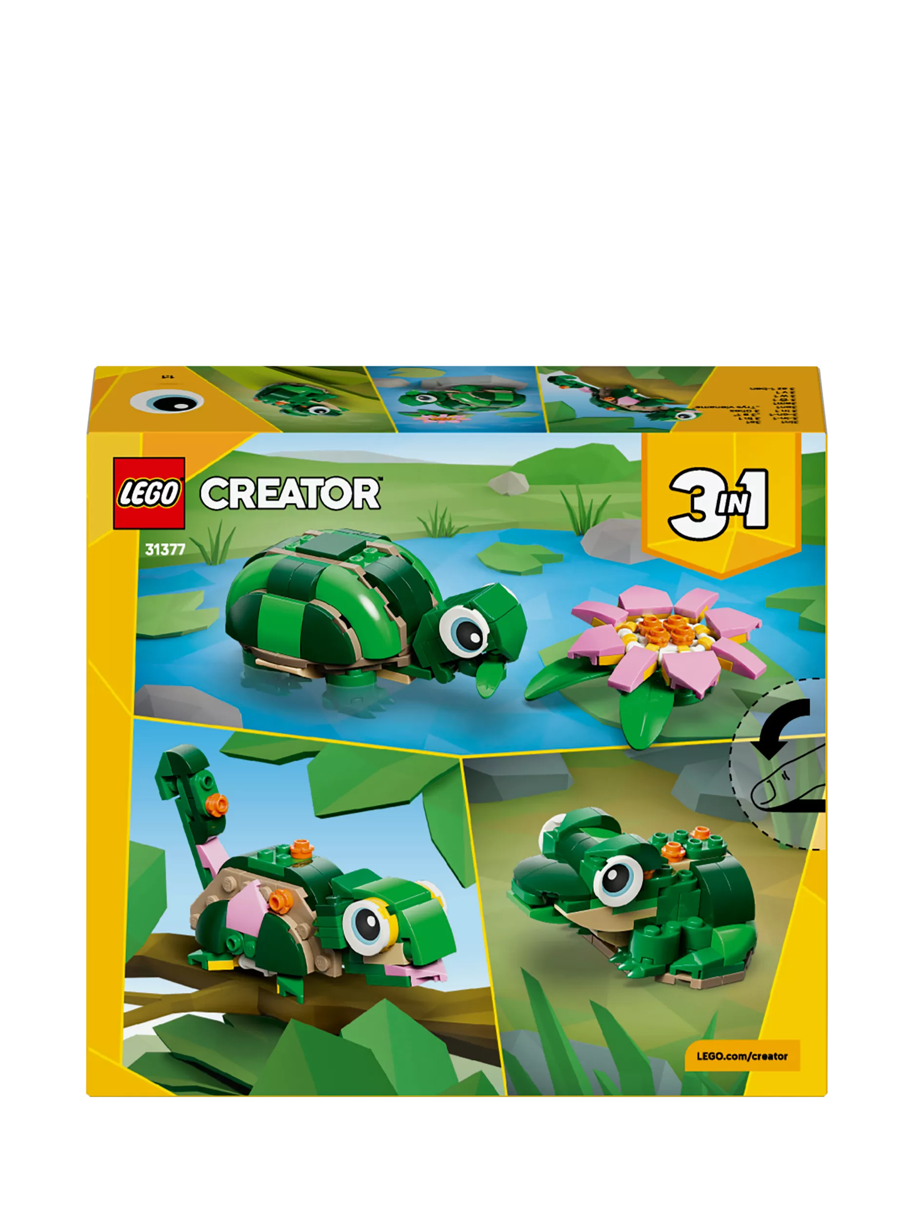 LEGO Creator 3-in-1 turtle building toy (British brand)