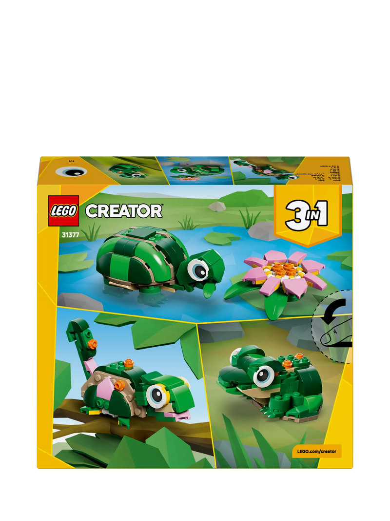LEGO Creator 3-in-1 turtle building toy (British brand)